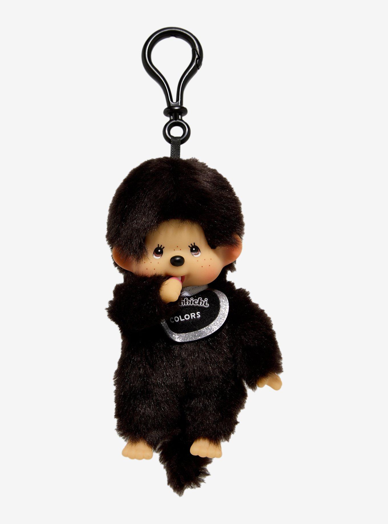 Monchhichi Colors Black Plush Clip, , hi-res