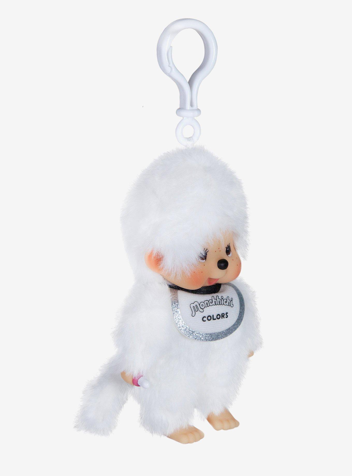Monchhichi Colors White Plush Bag Clip, , alternate