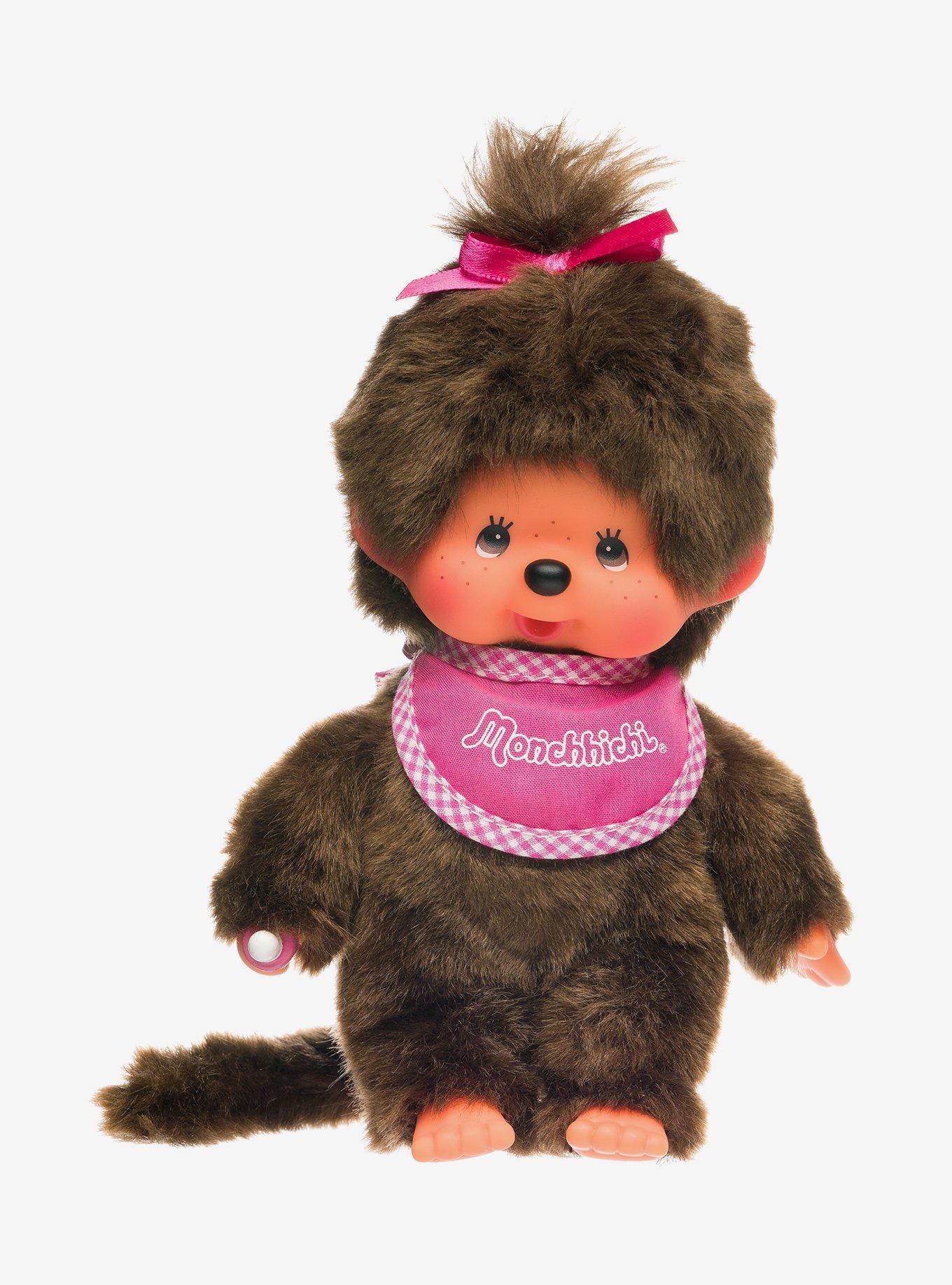 Monchhichi Pink Girl 8 Inch Plush, , hi-res