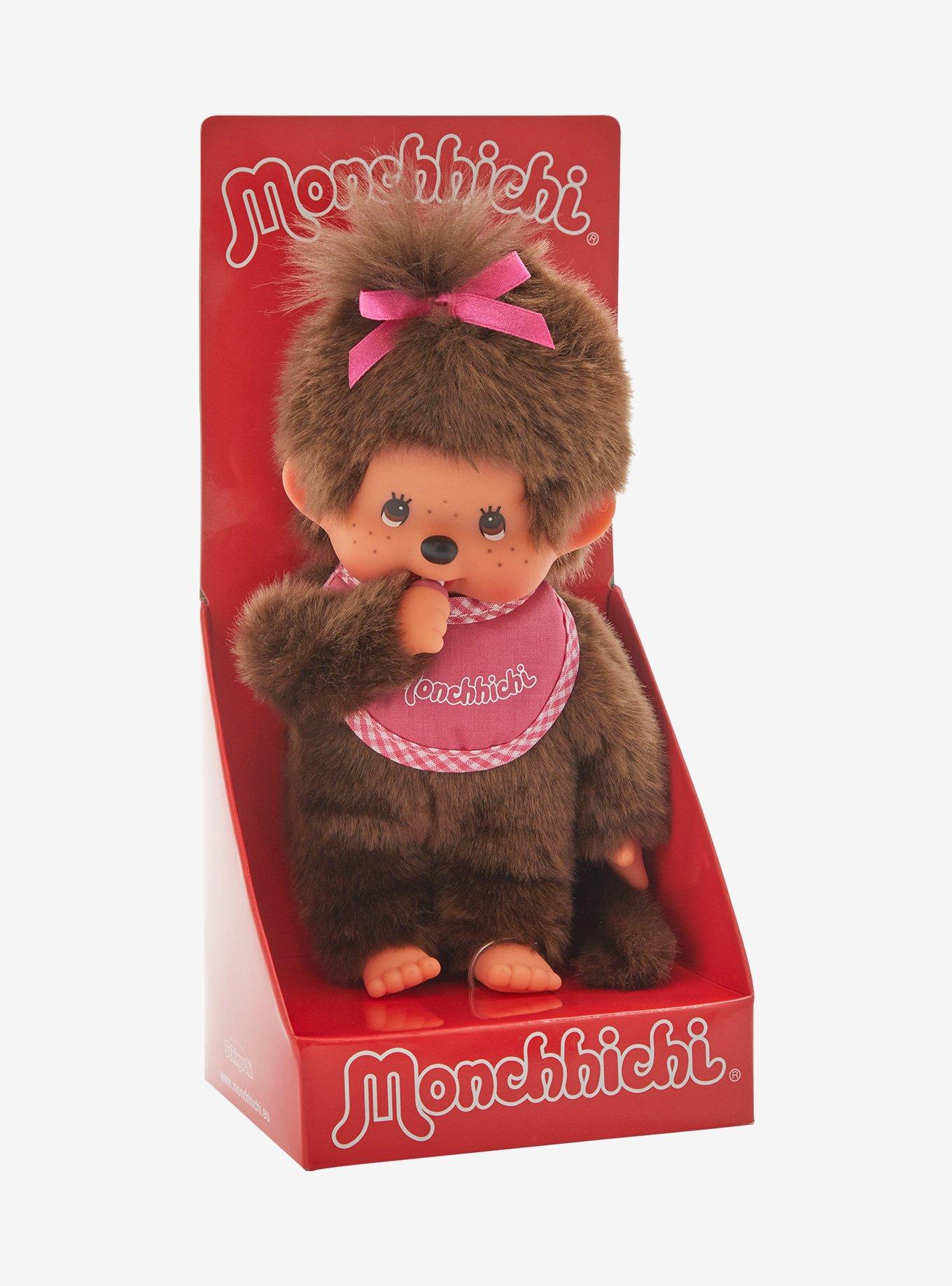 Monchhichi Pink Girl 8 Inch Plush