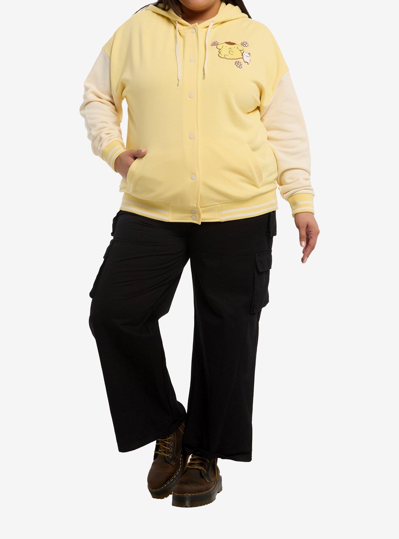 Pompompurin Muffin Girls Varsity Jacket Plus Size, MULTI, alternate