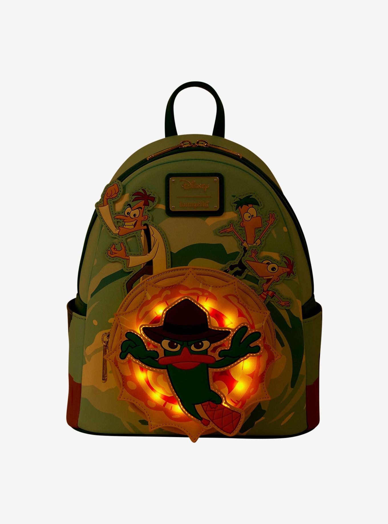 Loungefly Disney Phineas & Ferb Characters Light-Up Mini Backpack, , hi-res