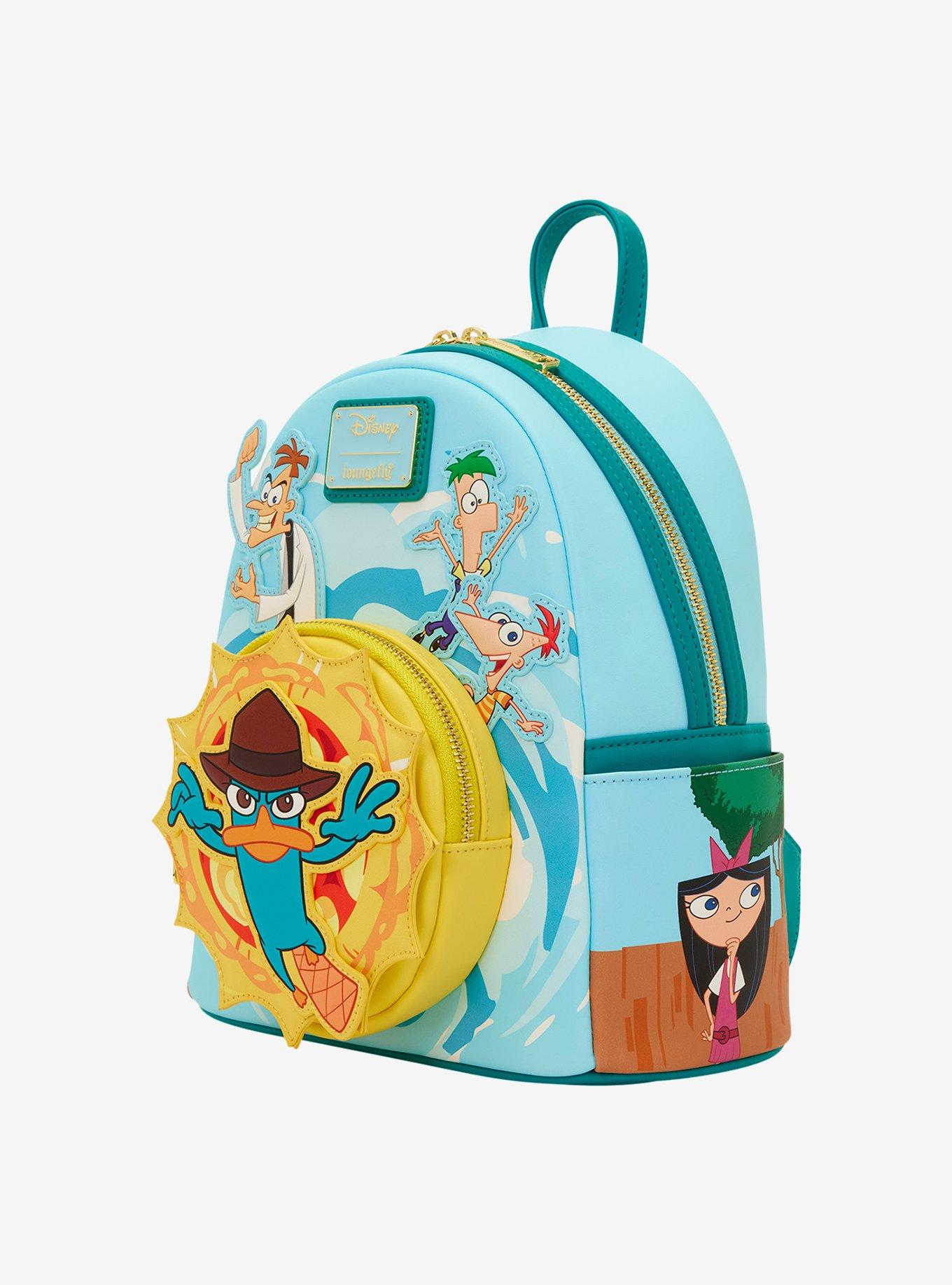 Loungefly Disney Phineas & Ferb Characters Light-Up Mini Backpack, , alternate