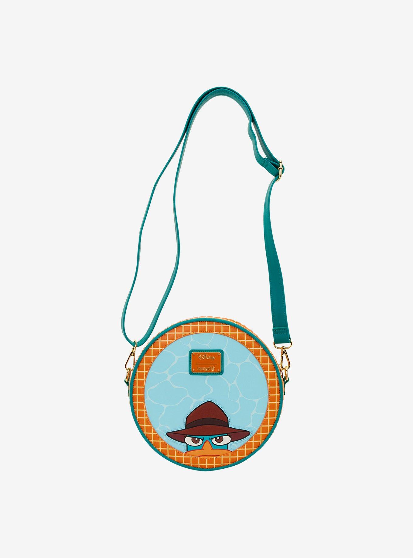 Loungefly Disney Phineas & Ferb Perry the Platypus Pool Crossbody Bag, , alternate