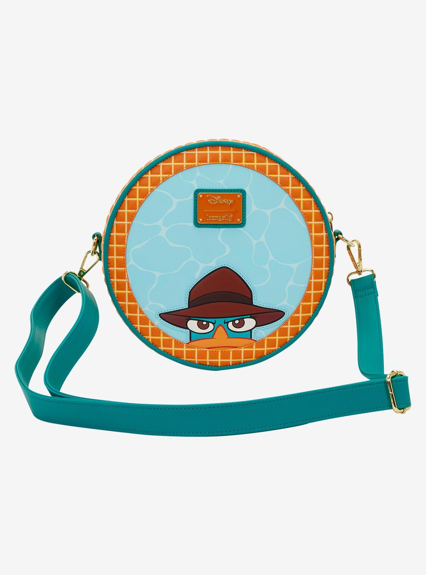 Loungefly Disney Phineas & Ferb Perry the Platypus Pool Crossbody Bag