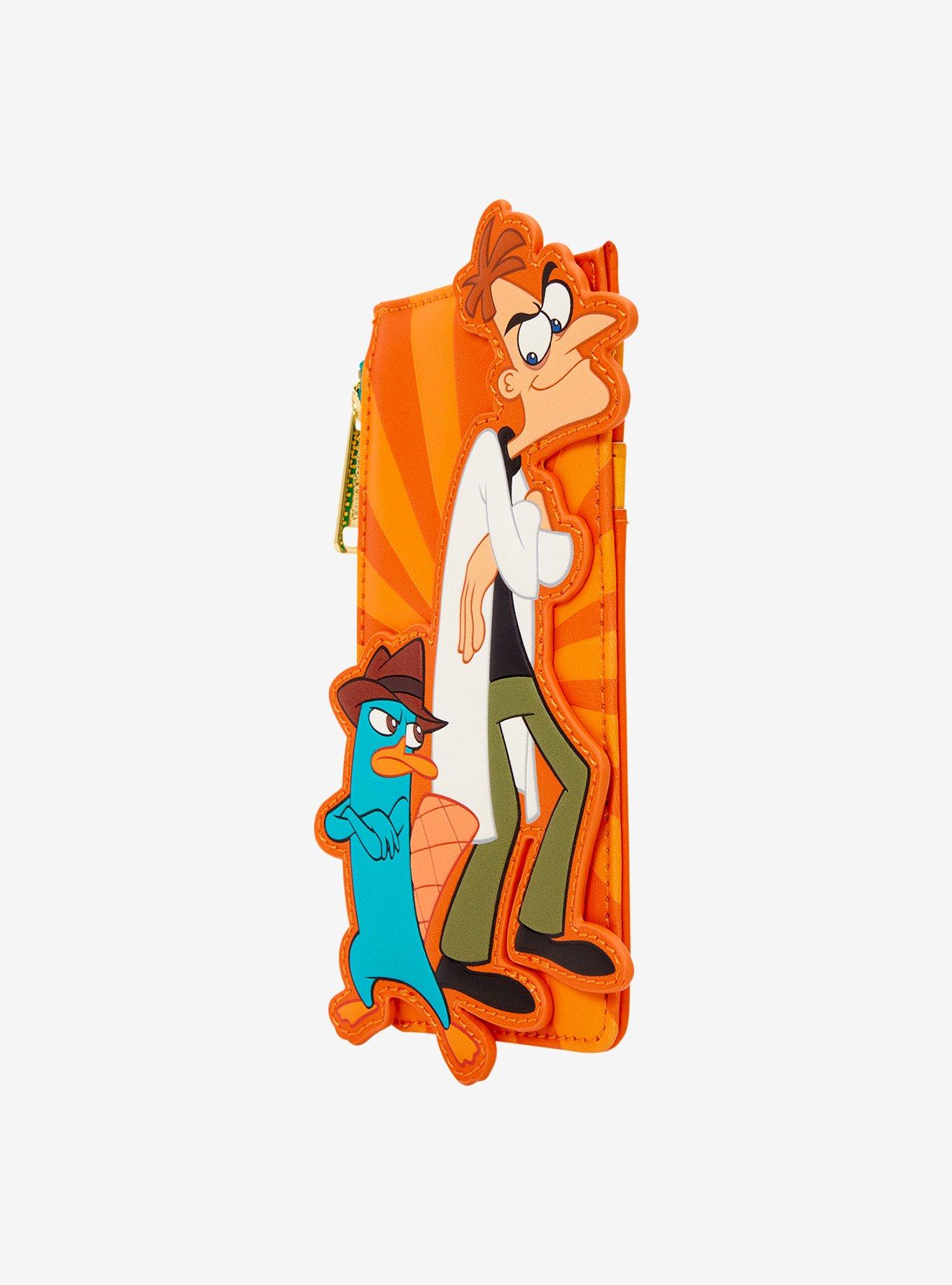 Loungefly Disney Phineas & Ferb Perry the Platypus & Dr. Doofenshmirtz Cardholder