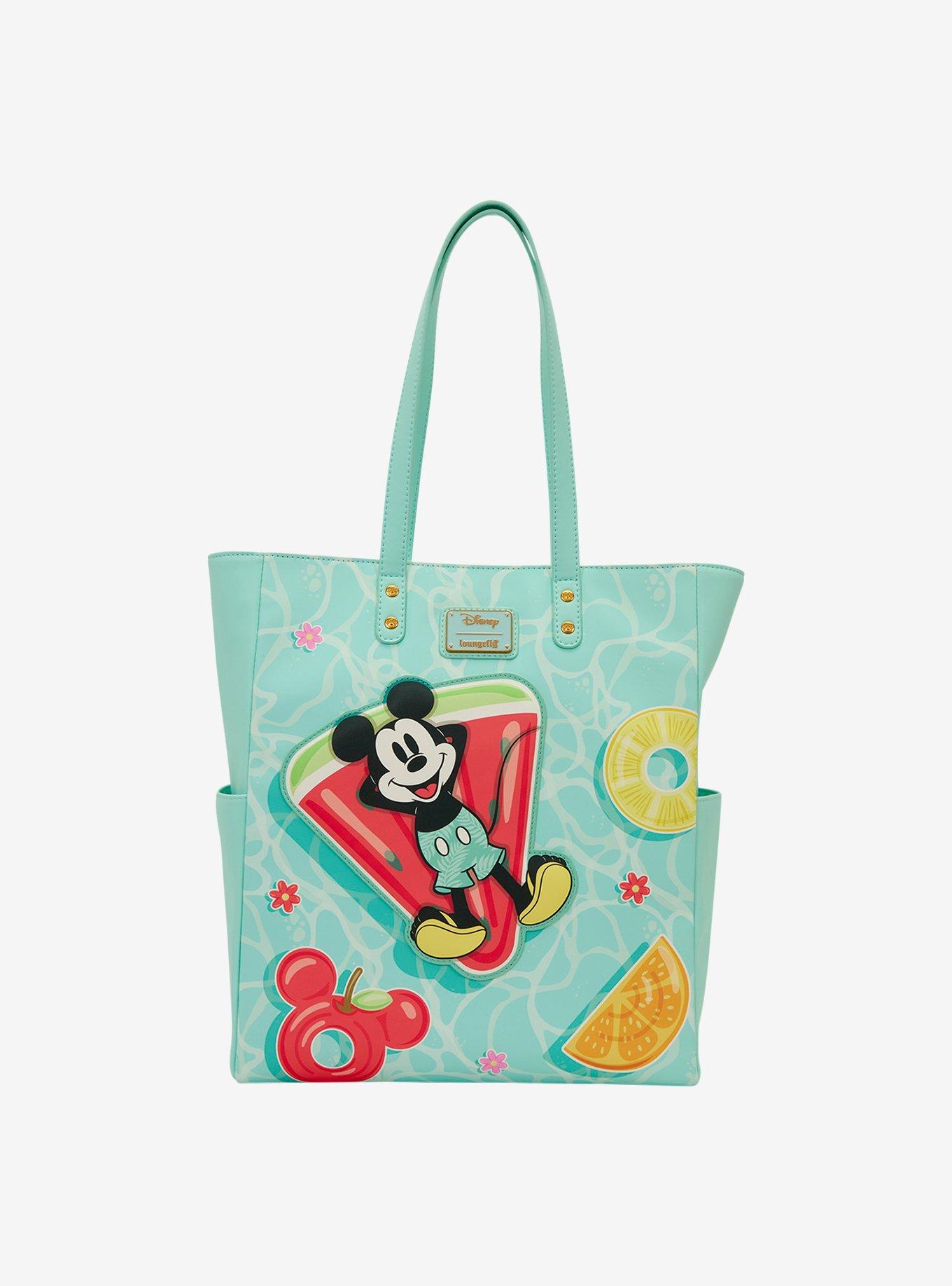 Loungefly Disney Mickey & Minnie Fruit Pool Floats Tote Bag, , alternate