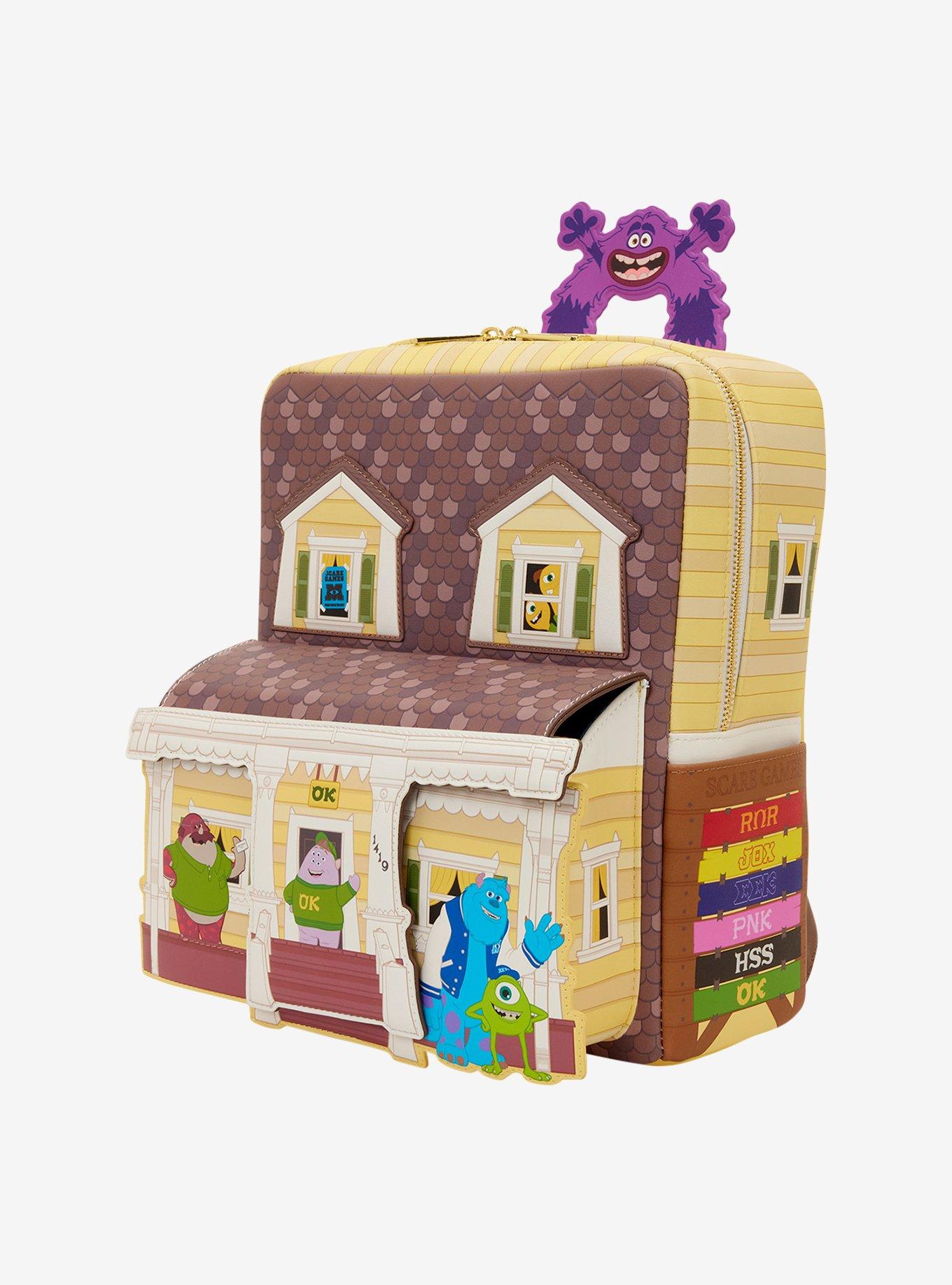 Loungefly Disney Pixar Monsters University Oozma Kappa House Figural Mini Backpack, , alternate