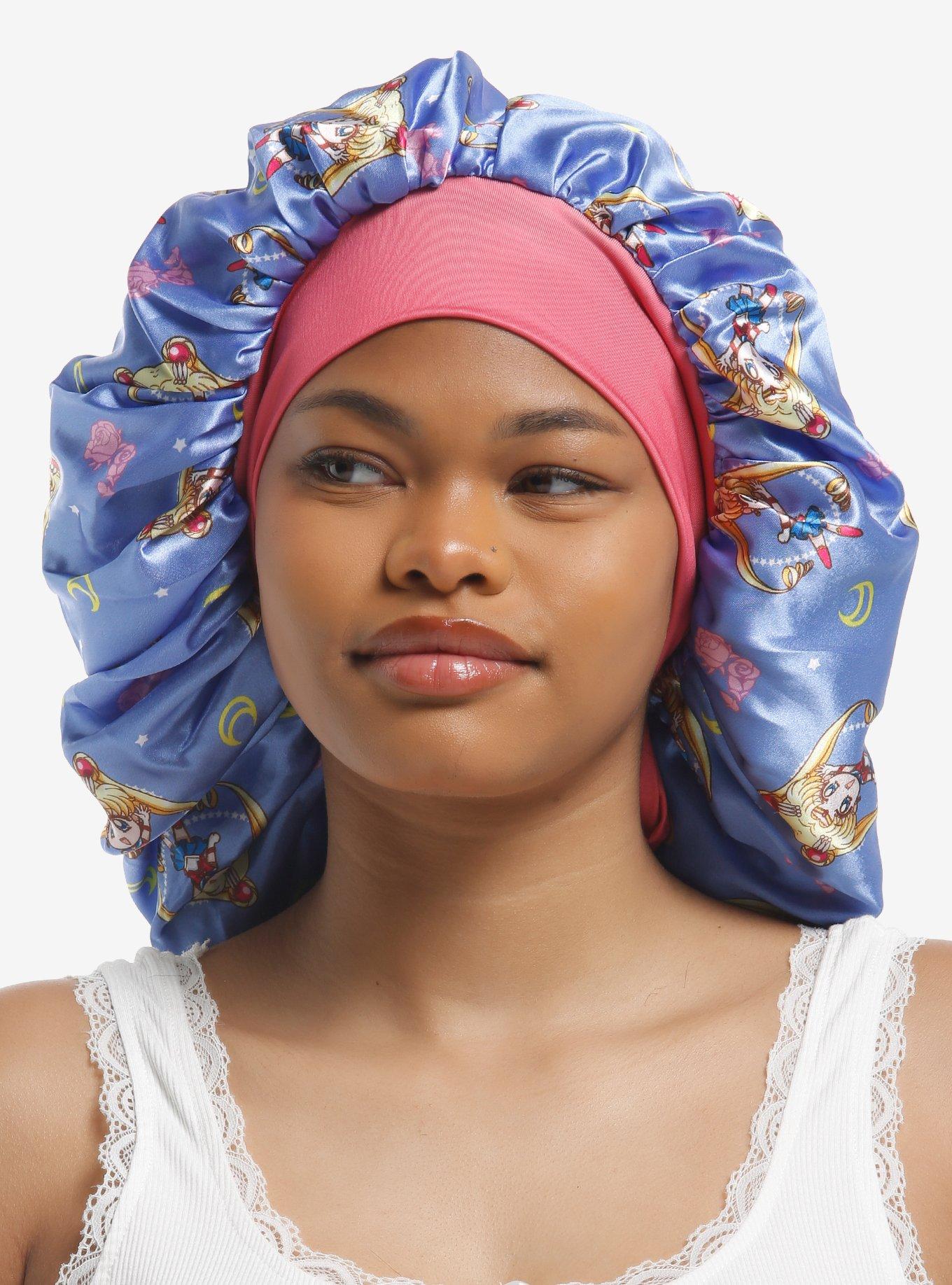 Pretty Guardian Sailor Moon Chibi Toss Satin Bonnet With Tie, , hi-res