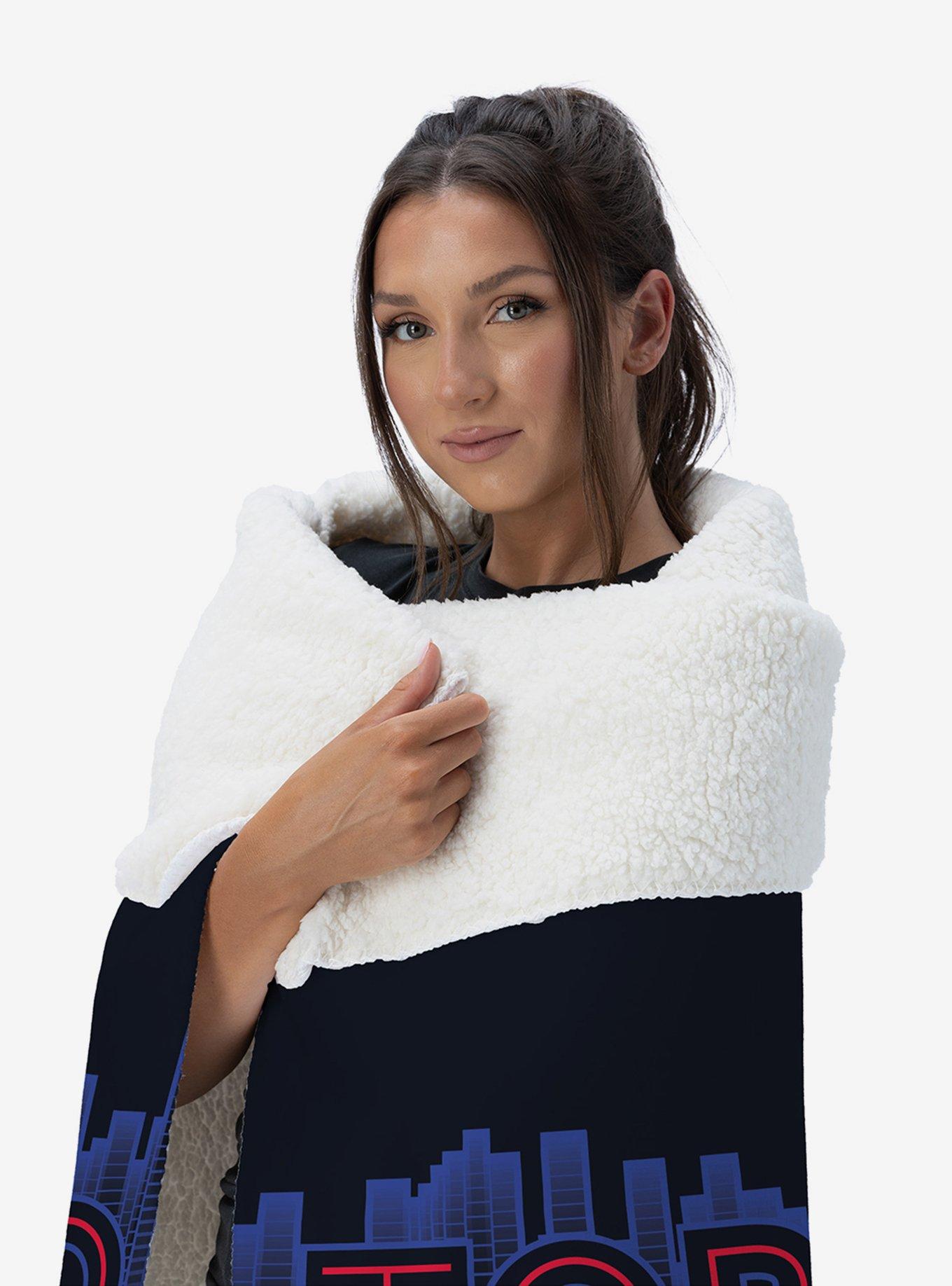 MLB Toronto Blue Jays City Connect Silk Touch Sherpa Throw Blanket, , alternate