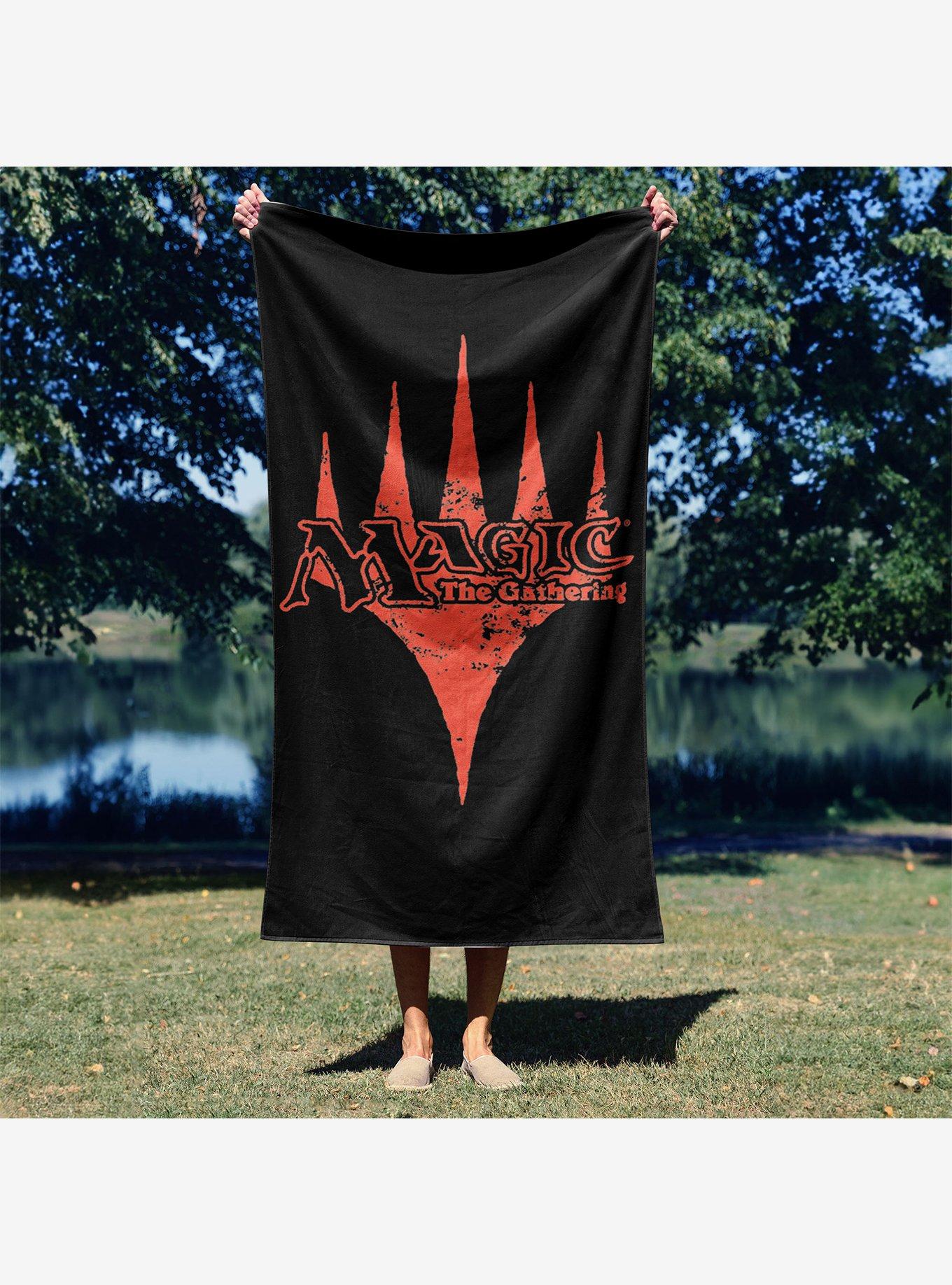 Magic: The Gathering Retro Orange Logo Microfiber Beach Towel, , alternate
