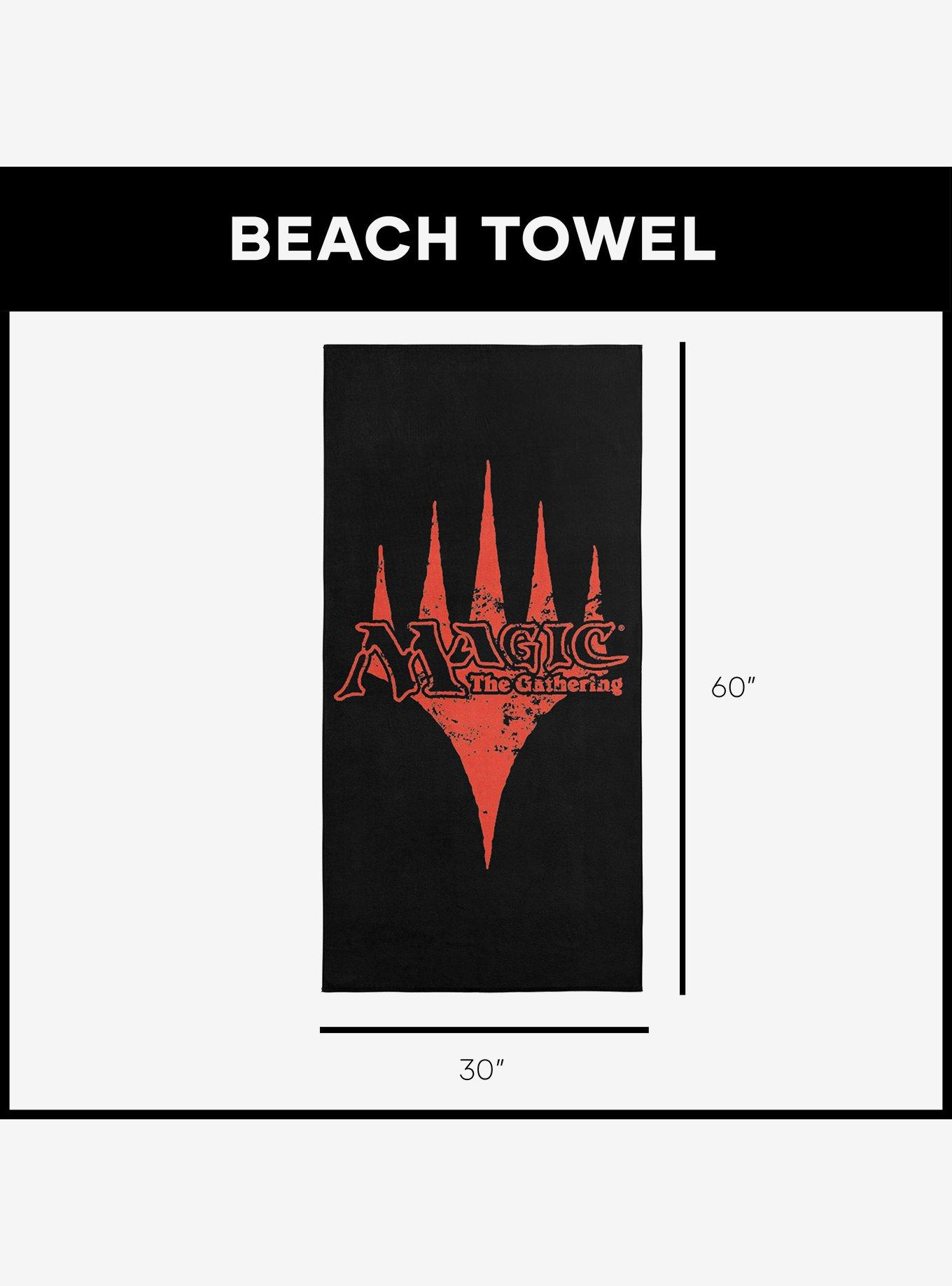 Magic: The Gathering Retro Orange Logo Microfiber Beach Towel, , alternate