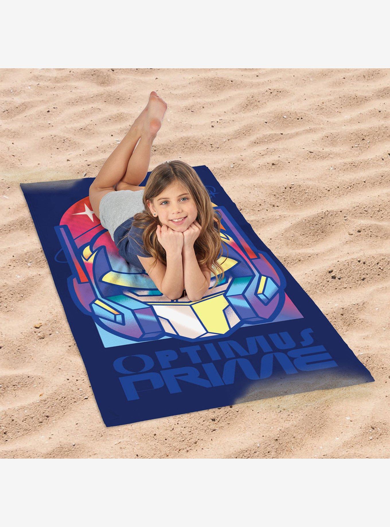 Transformers Rainbow Optimus Microfiber Beach Towel, , hi-res