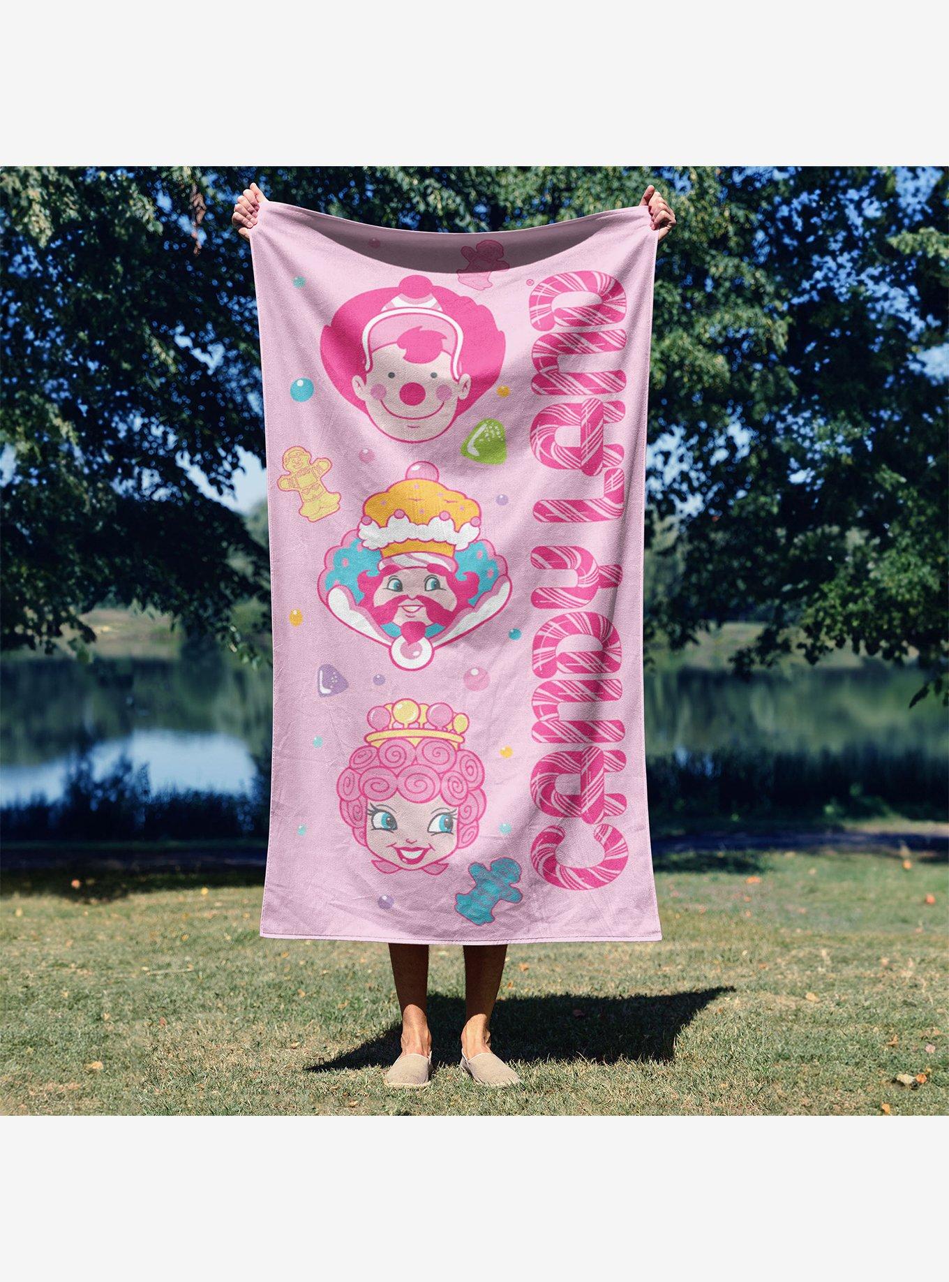Candyland Candy Heads Microfiber Beach Towel