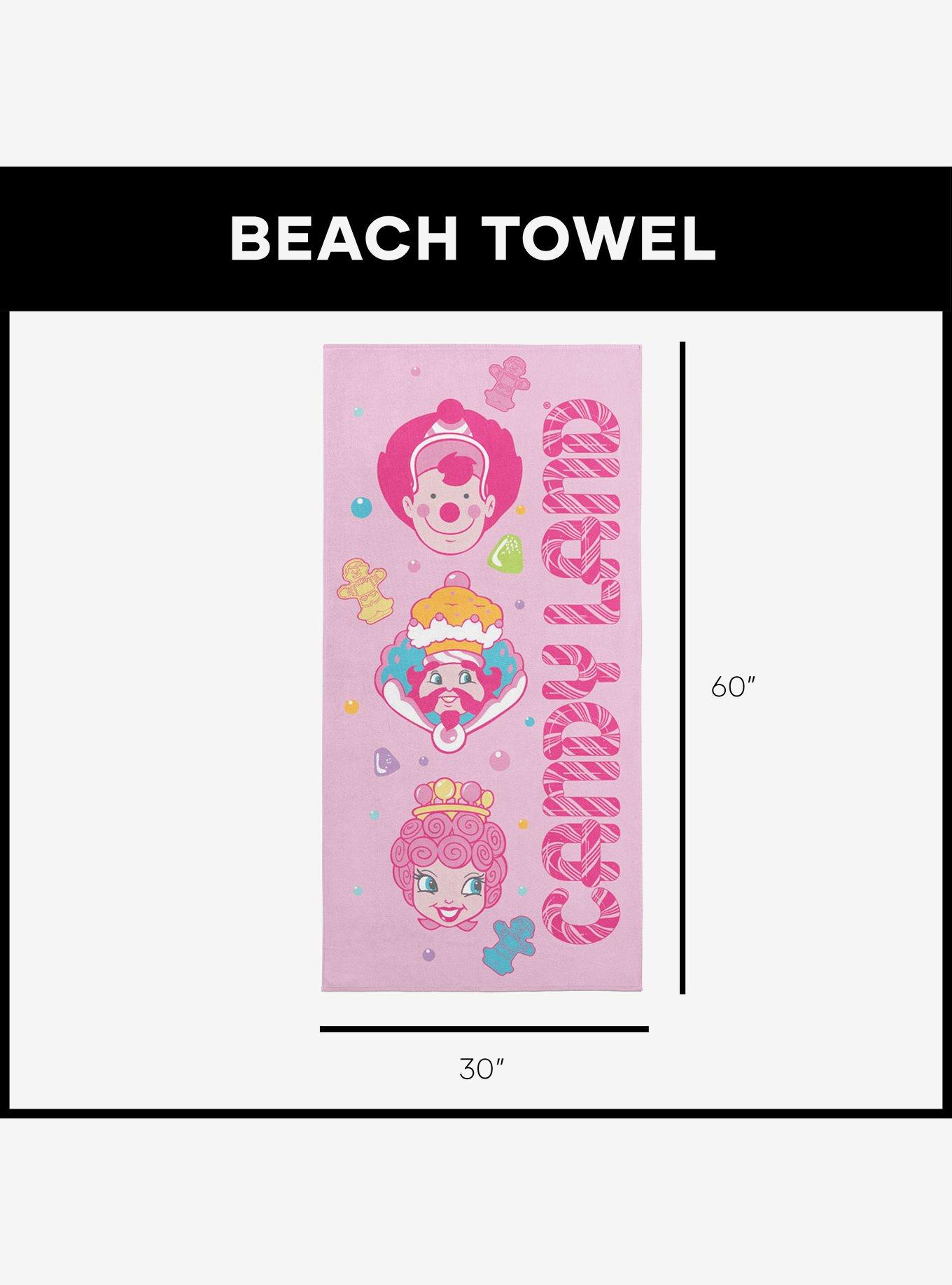 Candyland Candy Heads Microfiber Beach Towel