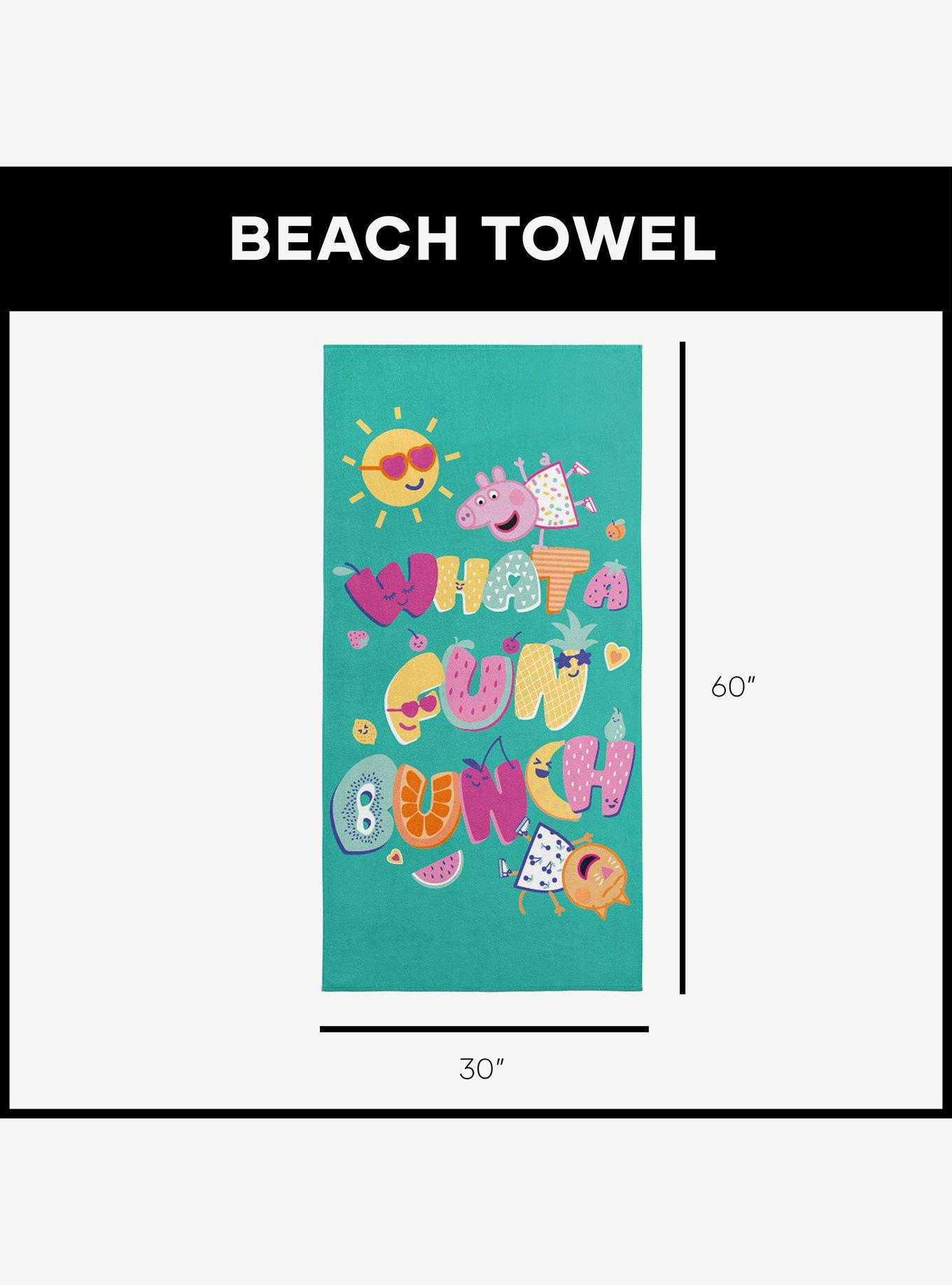Peppa Pig Fun Bunch Microfiber Beach Towel, , alternate