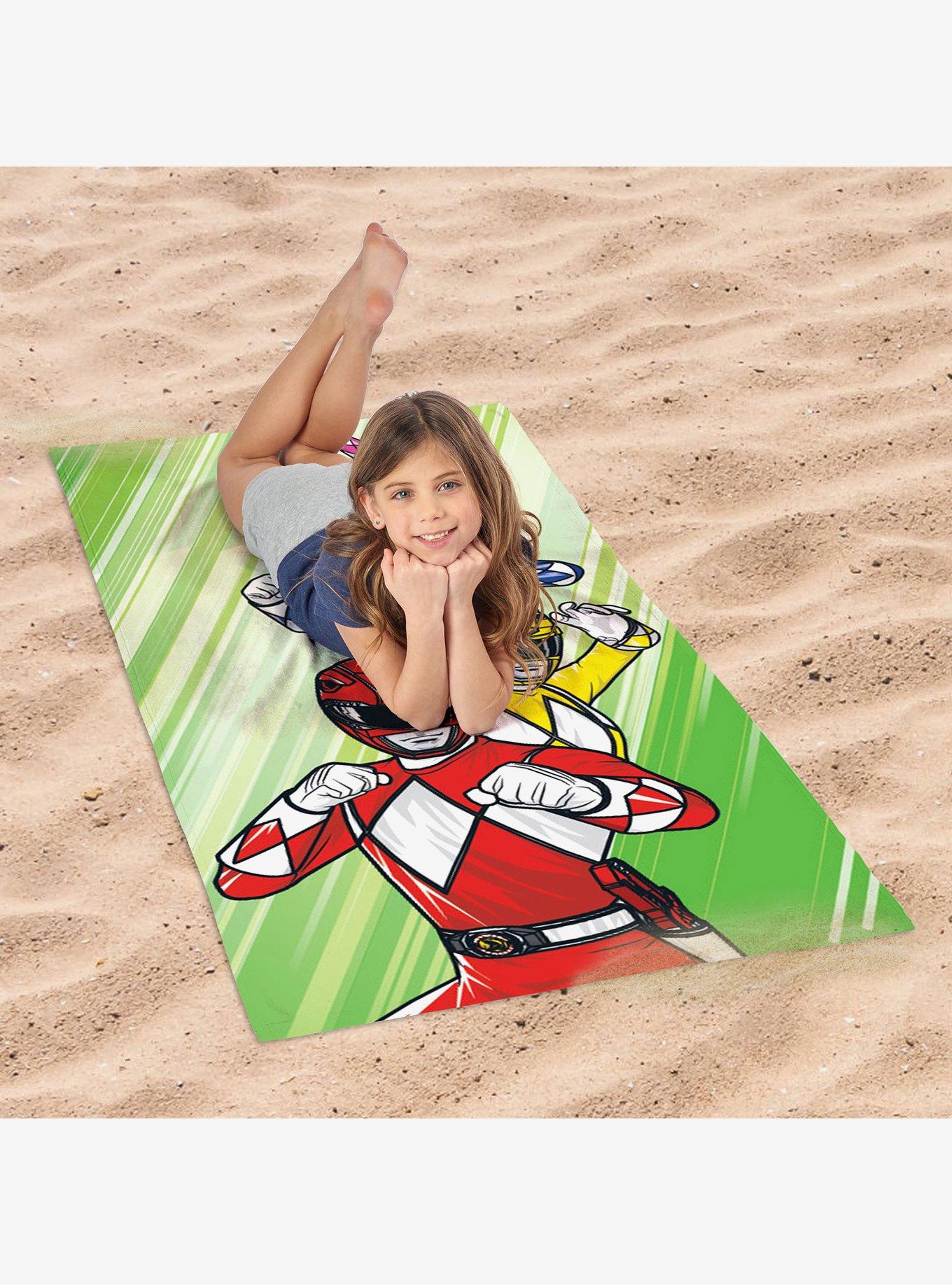 Mighty Morphin Power Rangers Teammates Forever Microfiber Beach Towel, , hi-res