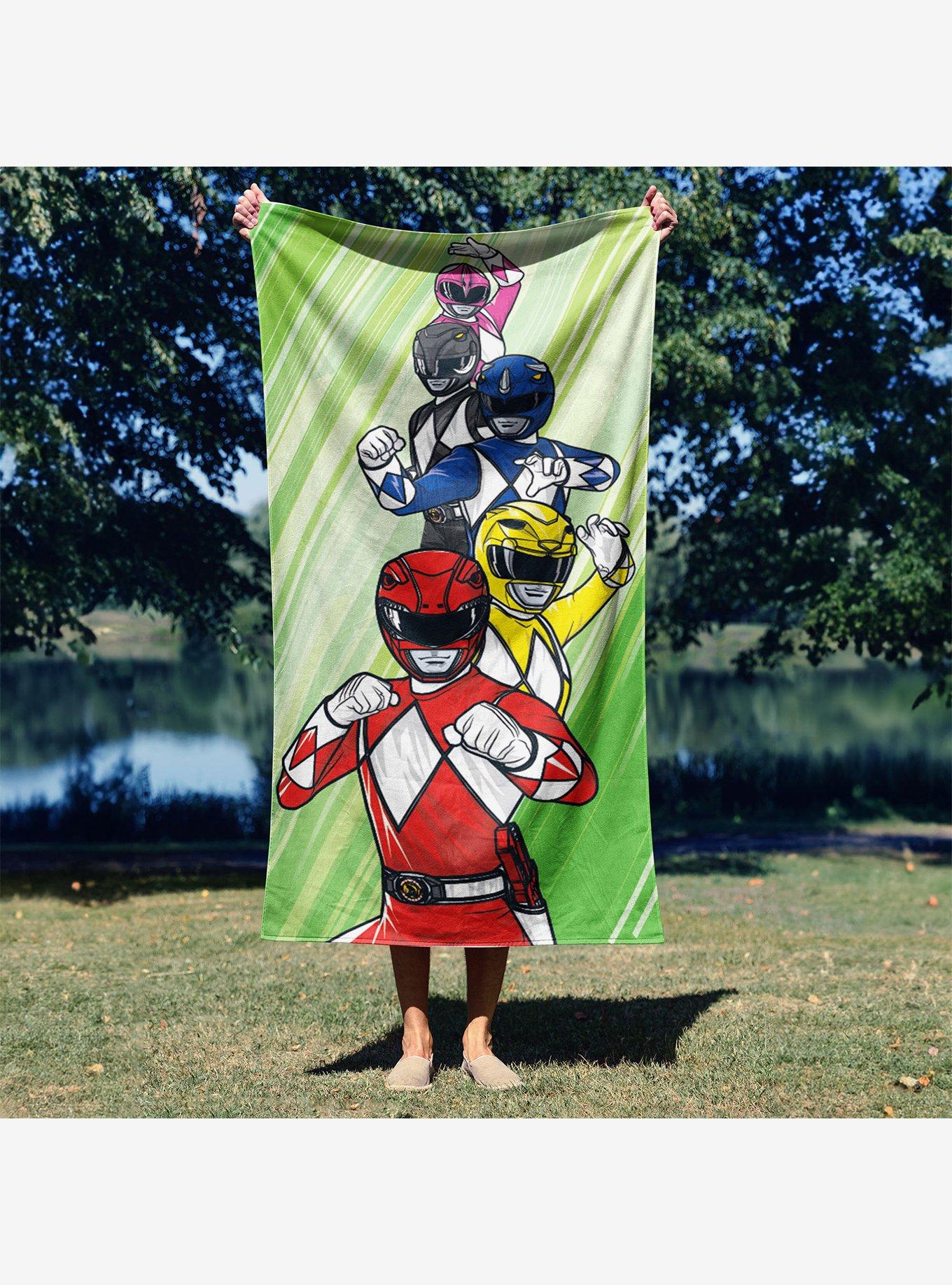 Mighty Morphin Power Rangers Teammates Forever Microfiber Beach Towel, , alternate