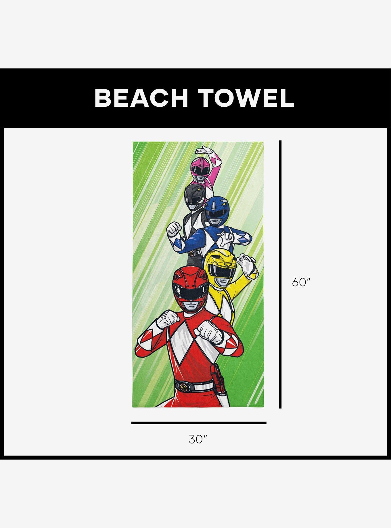 Mighty Morphin Power Rangers Teammates Forever Microfiber Beach Towel, , alternate