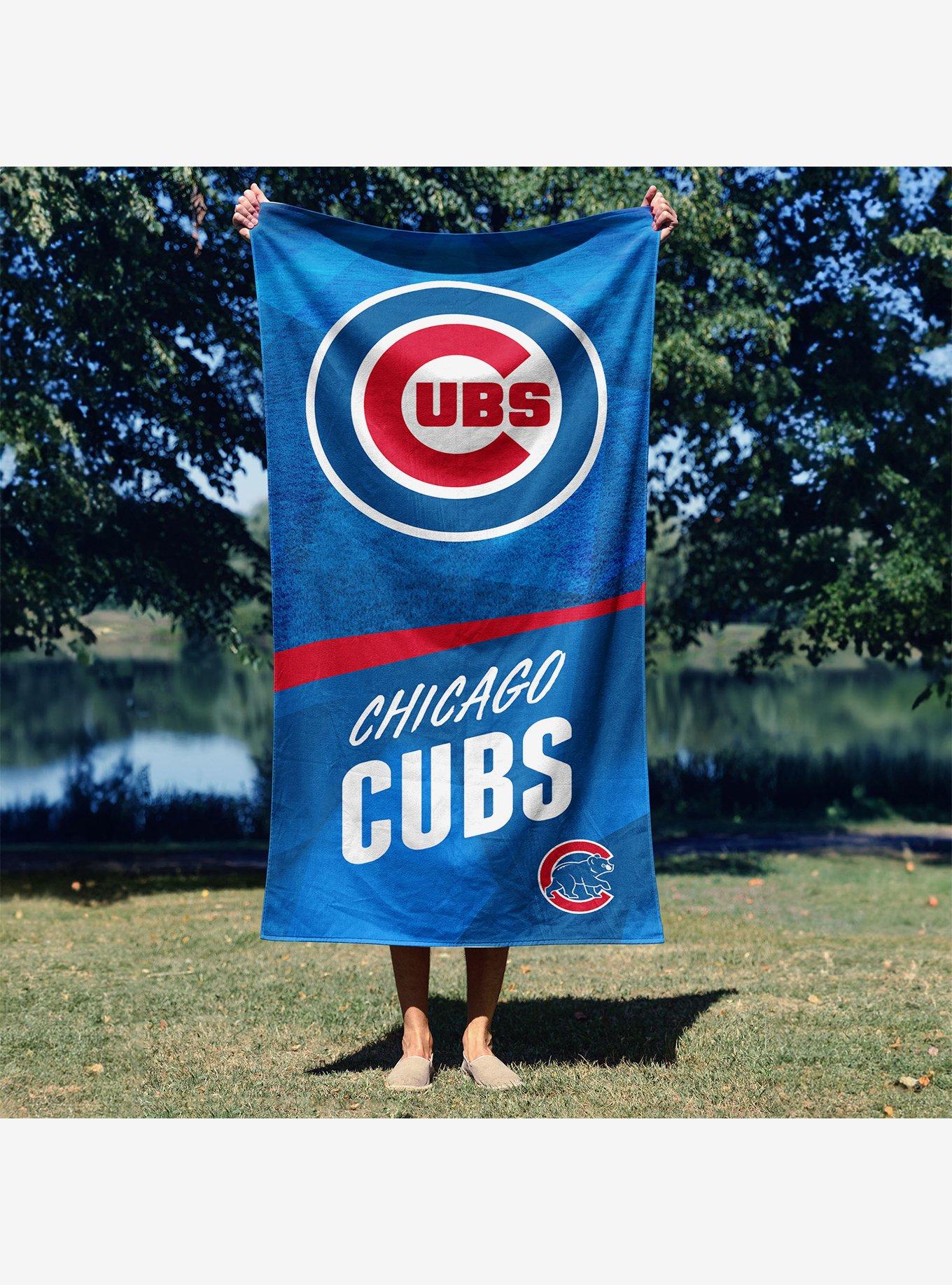 MLB Chicago Cubs Stretch Microfiber Beach Towel, , alternate