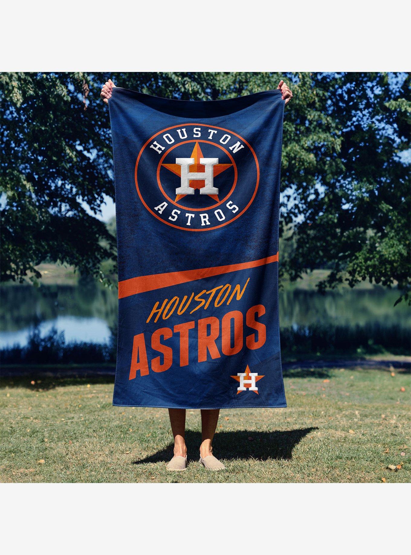 MLB Houston Astros Stretch Microfiber Beach Towel, , alternate