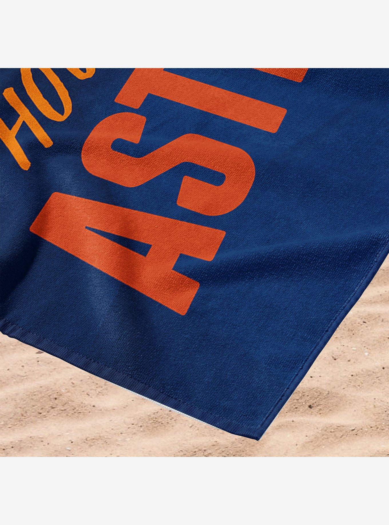 MLB Houston Astros Stretch Microfiber Beach Towel, , alternate
