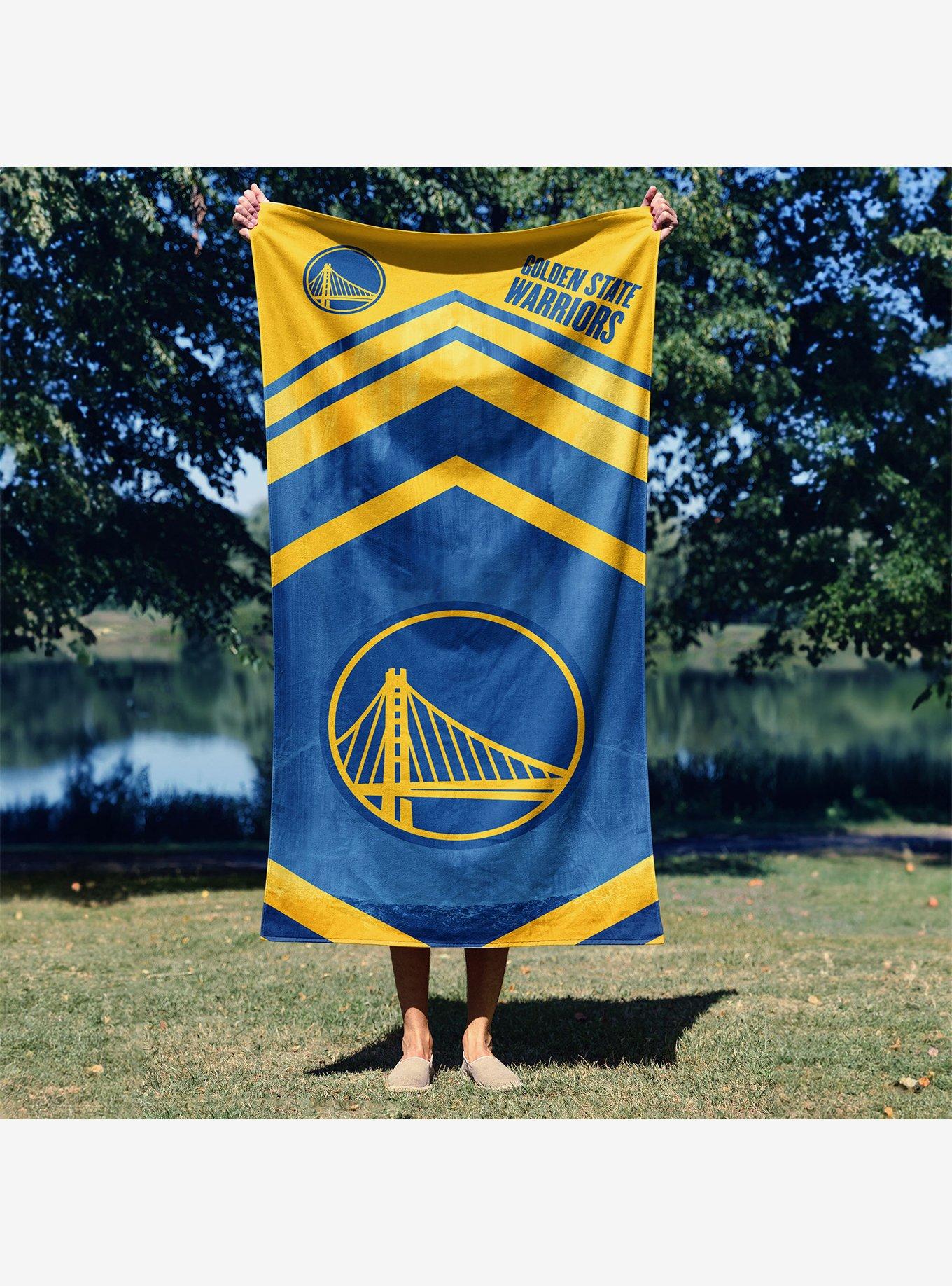 NBA Golden State Warriors Shatter Microfiber Beach Towel, , alternate