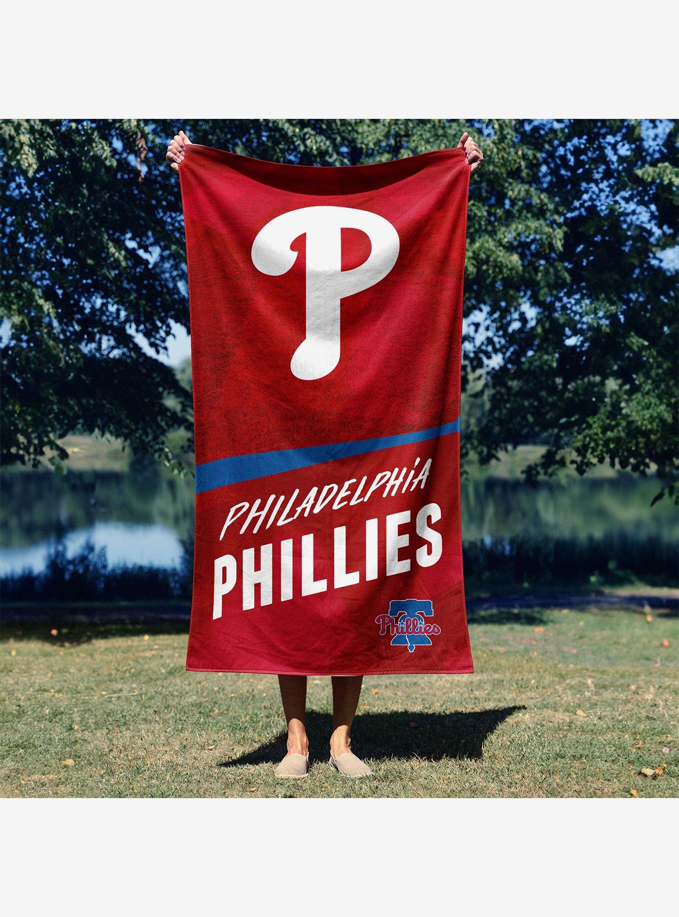 MLB Philadelphia Phillies Stretch Microfiber Beach Towel, , alternate