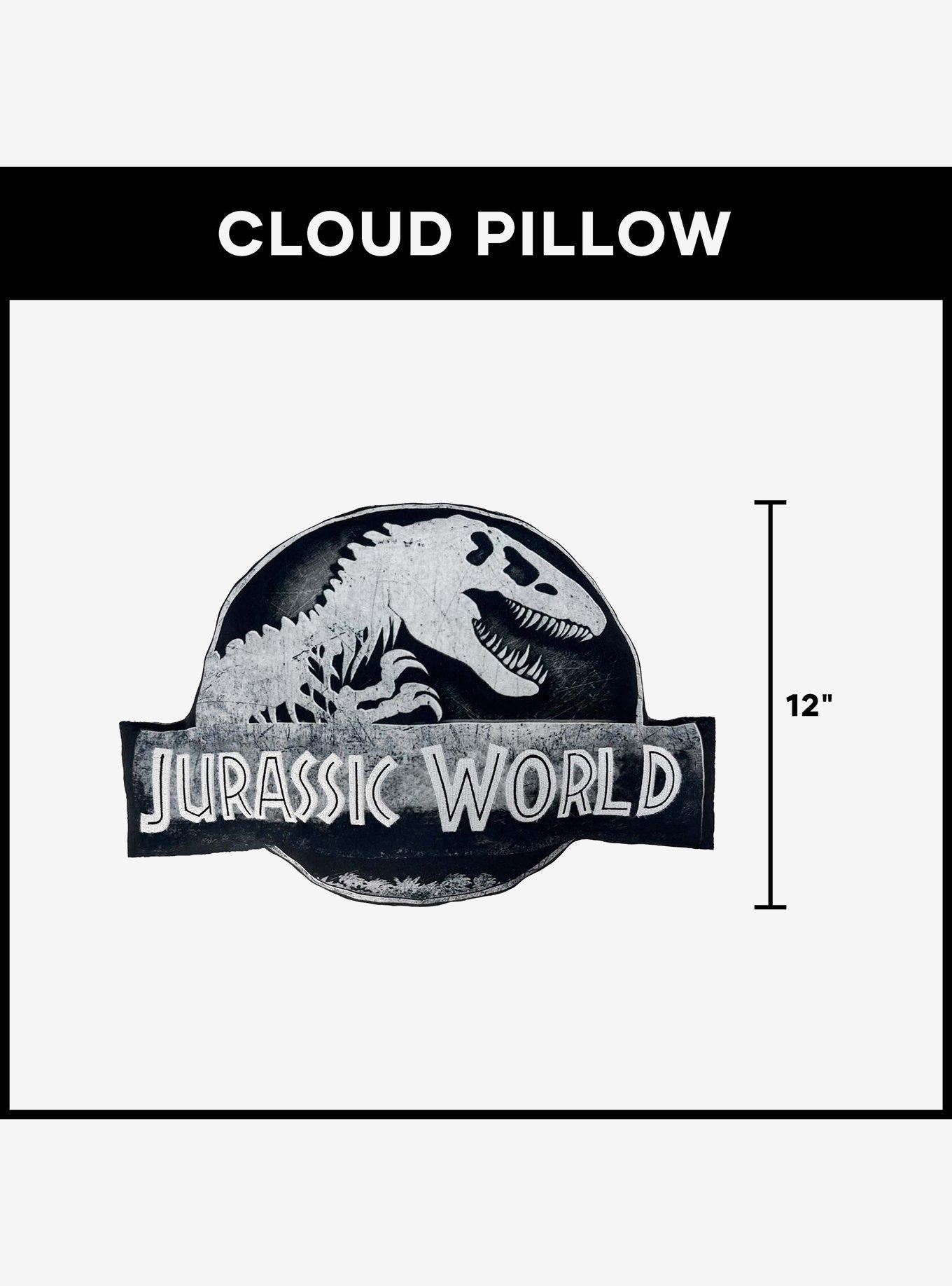Jurrasic World Stone Logo Knife Edge Cloud Pillow, , alternate