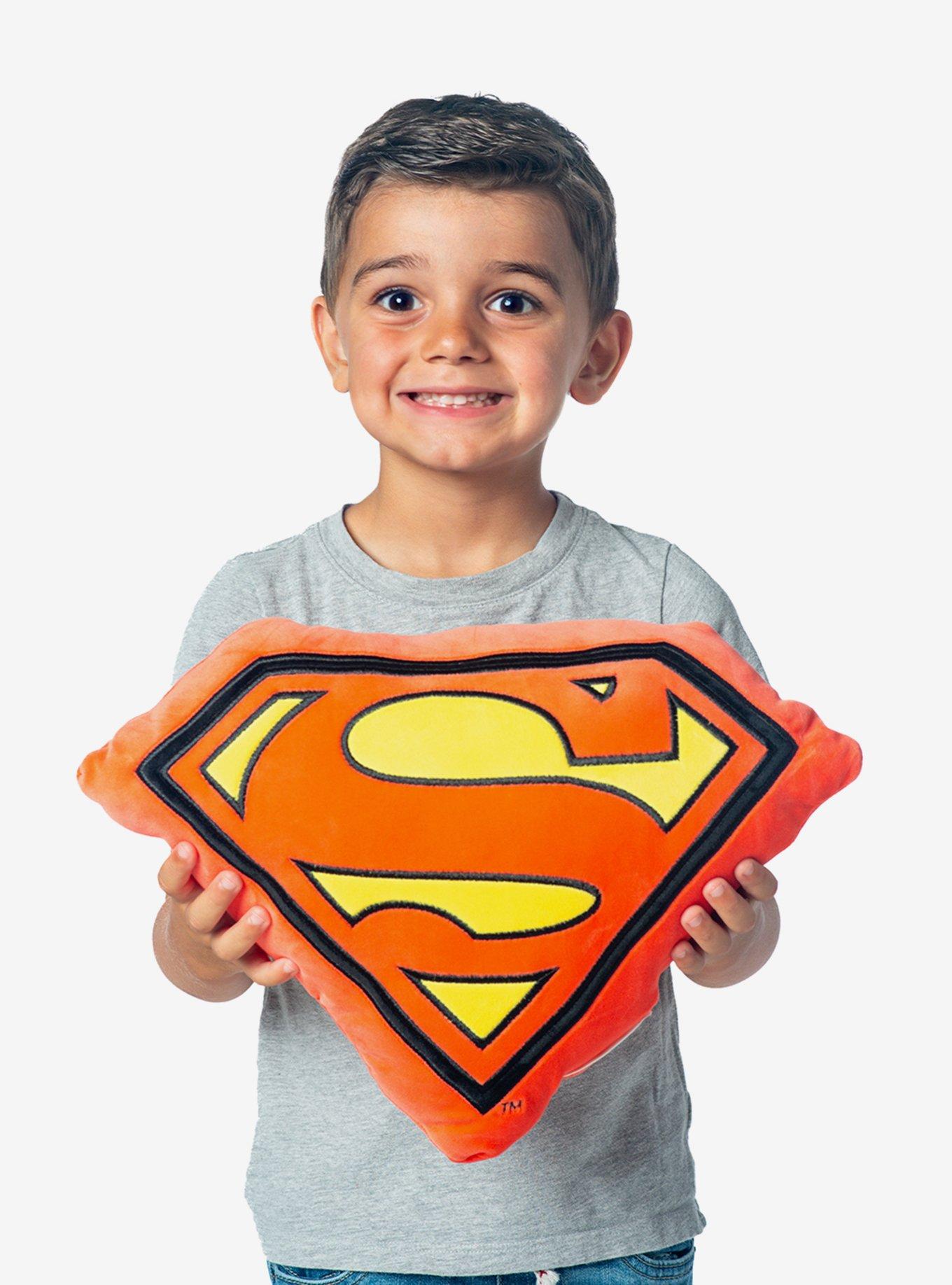 DC Comics Superman Classic Superman Logo Knife Edge Cloud Pillow, , alternate