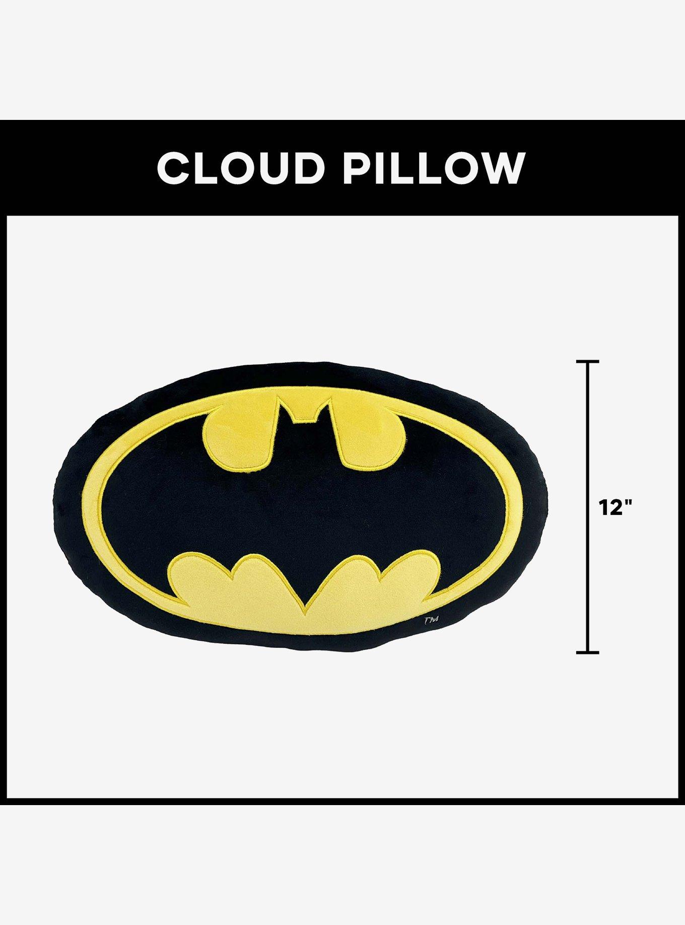 DC Comics Batman Classic Logo Knife Edge Cloud Pillow, , alternate