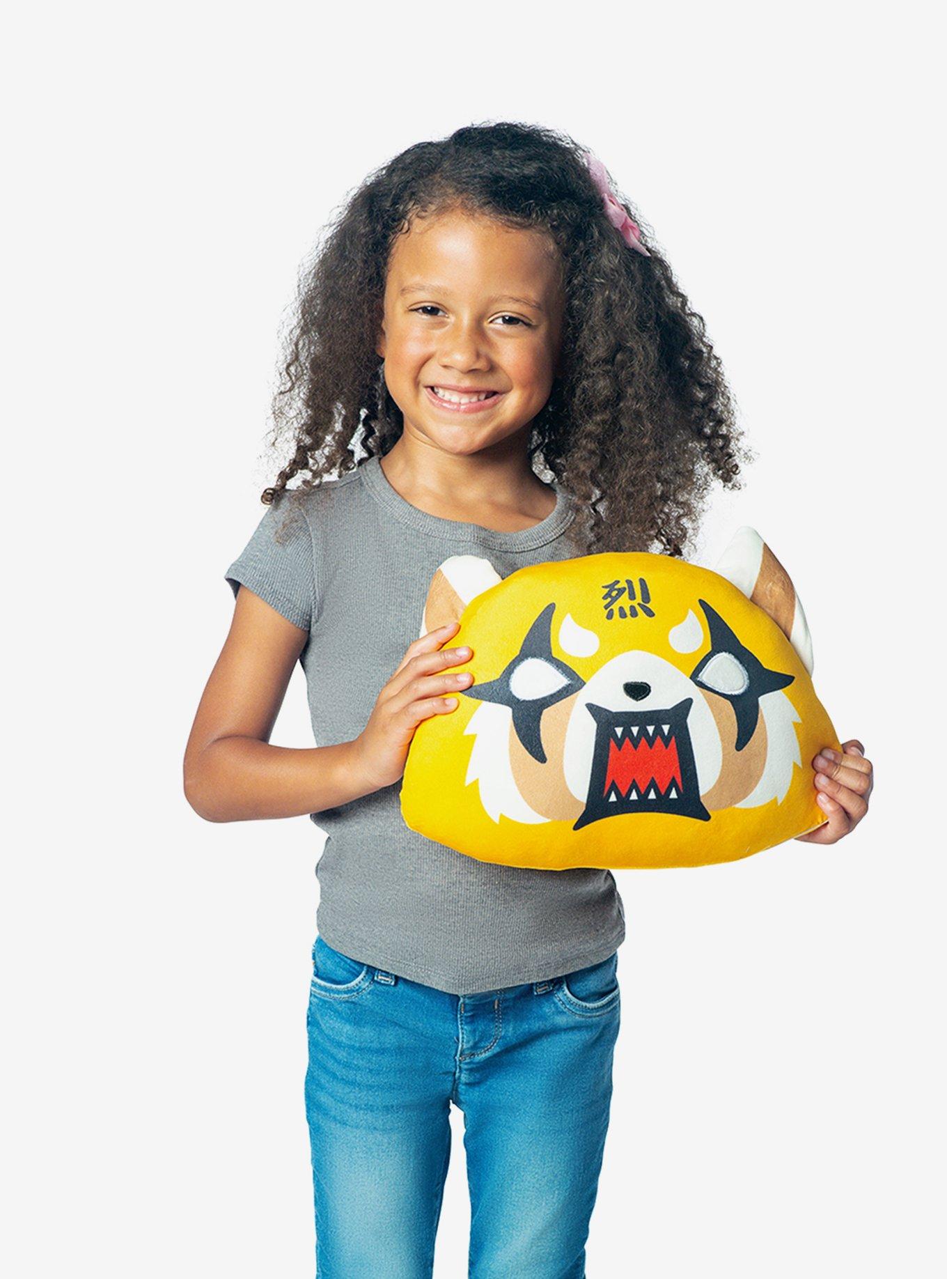 Aggretsuko Rage Face Knife Edge Cloud Pillow, , alternate