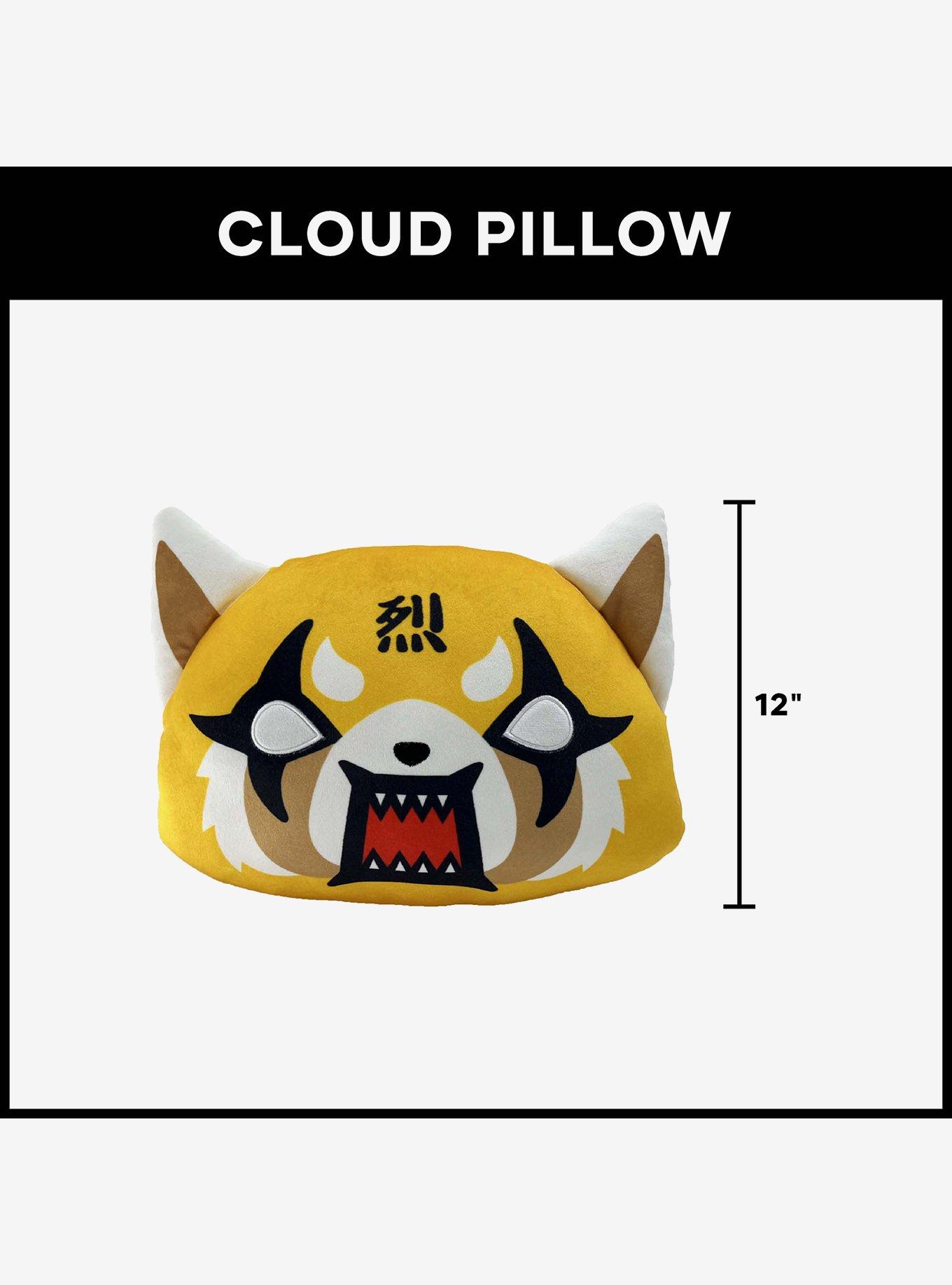 Aggretsuko Rage Face Knife Edge Cloud Pillow, , alternate
