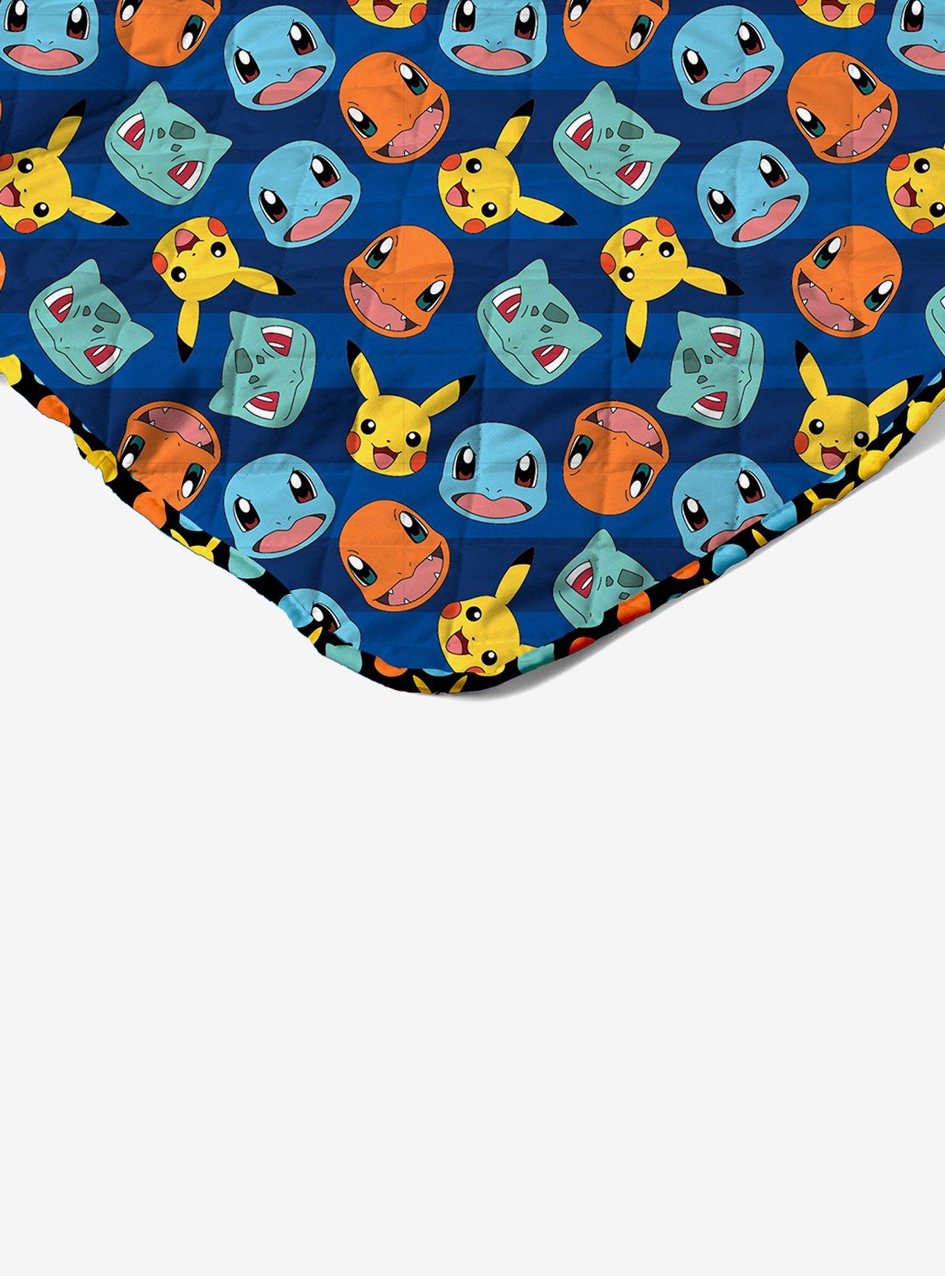 Pok&eacute;mon Striped Favorites Twin Quilted Blanket, , hi-res