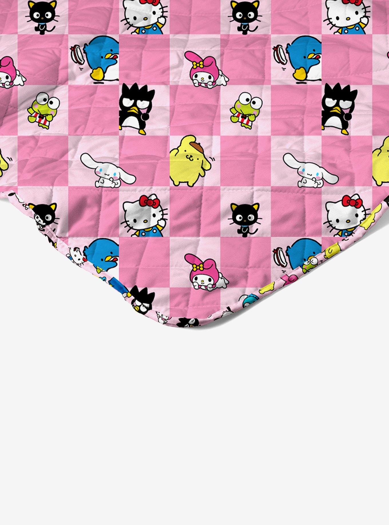 Hello Kitty & Friends Check Quilted Throw Blanket, , hi-res
