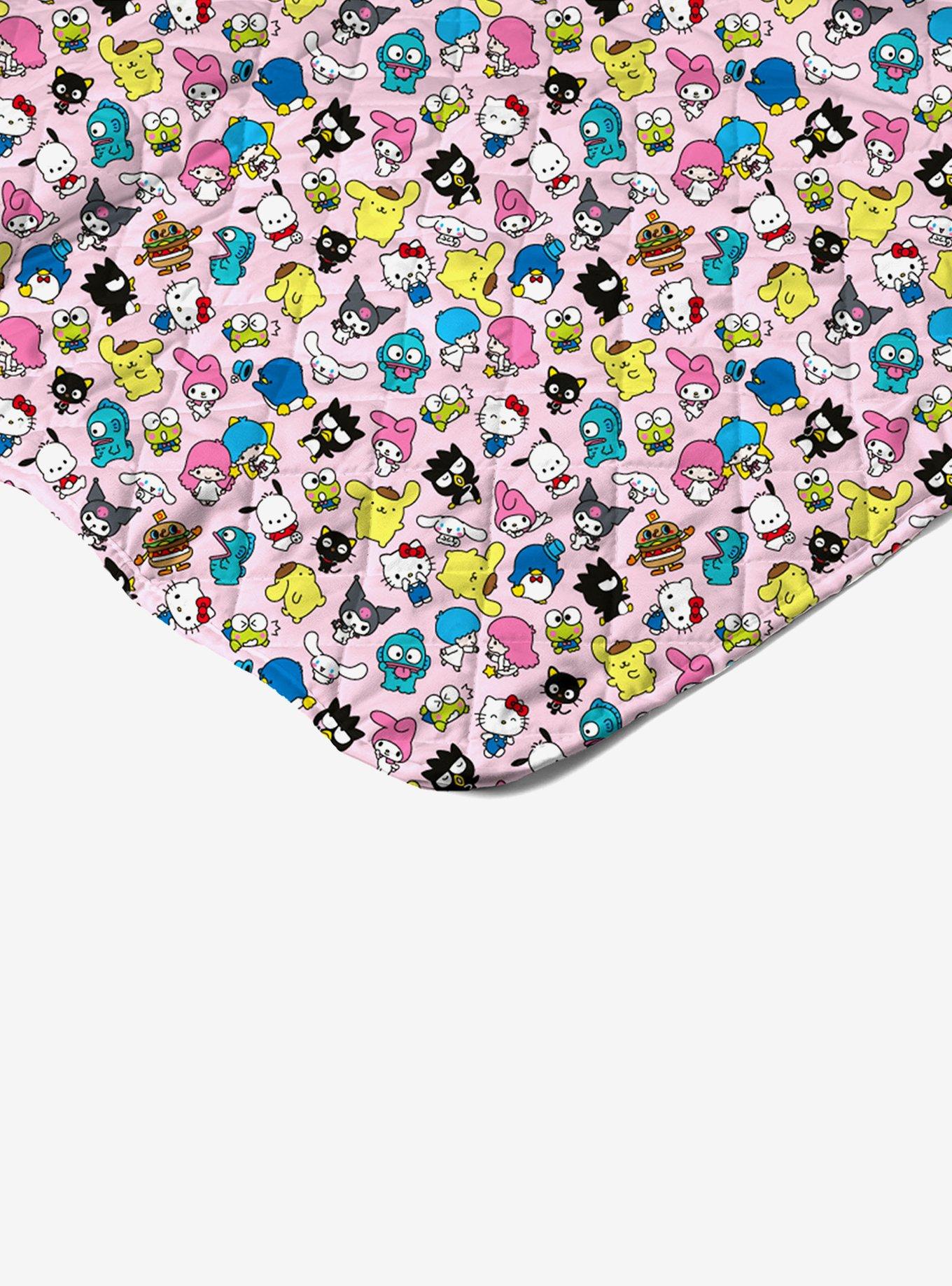 Hello Kitty & Friends Check Quilted Throw Blanket, , alternate