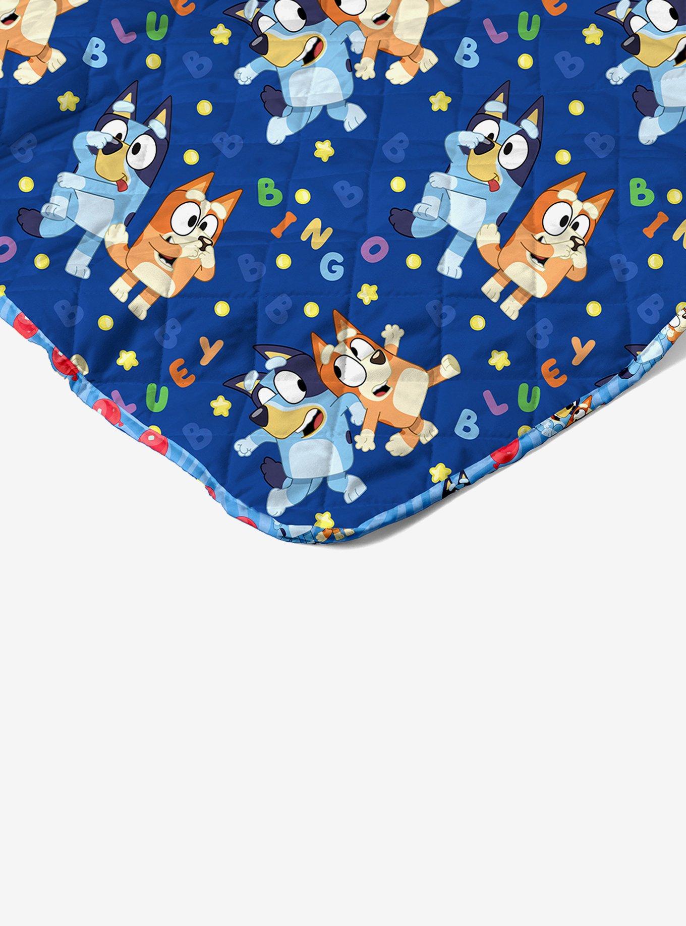 Bluey Goofing Around Quilted Throw Blanket, , hi-res