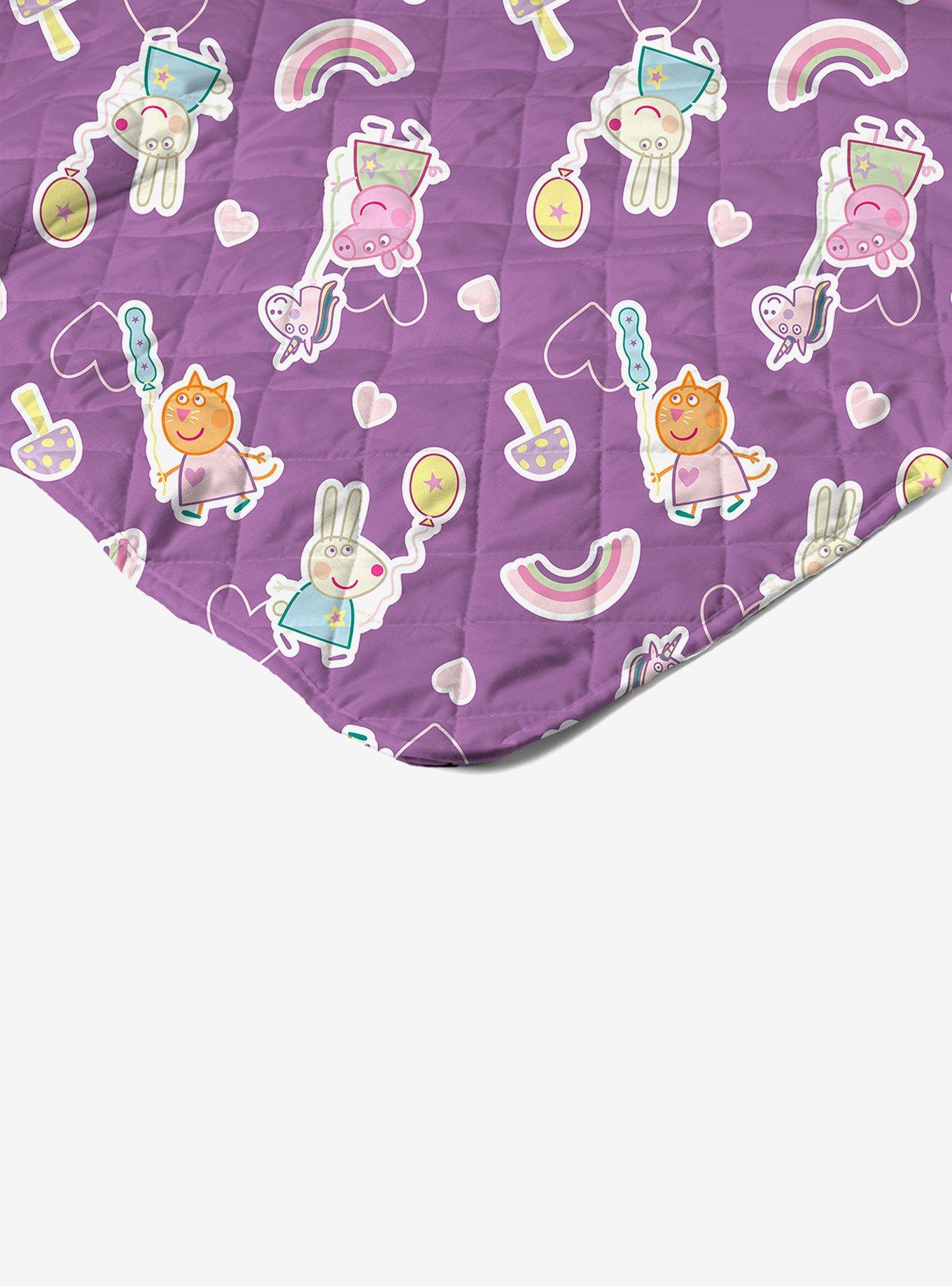 Peppa Pig Peppa Fairgrounds Quilted Throw Blanket, , alternate