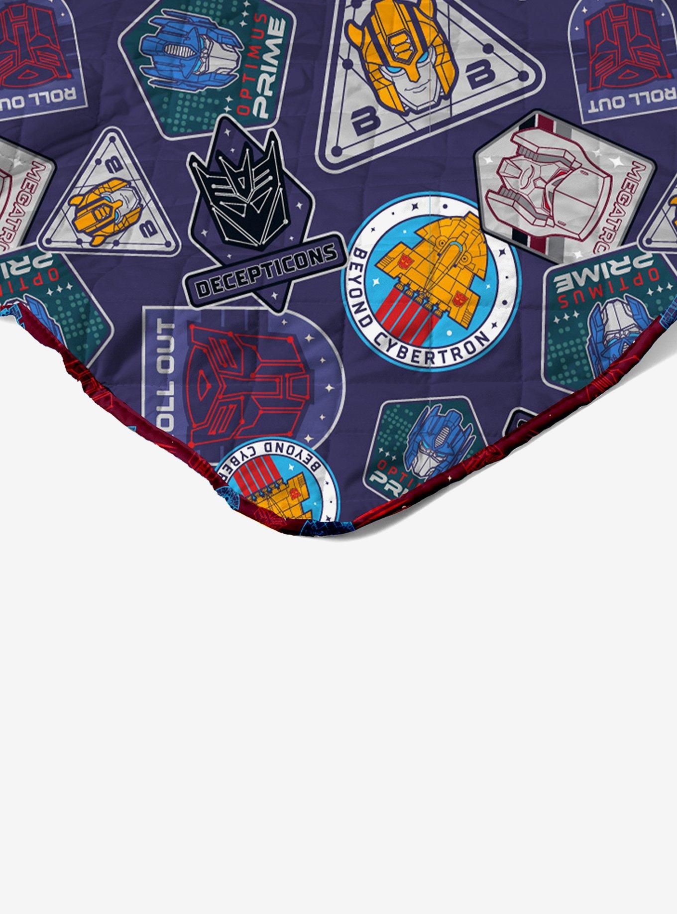 Transformers Autobots Versus Decepticons Quilted Throw Blanket
