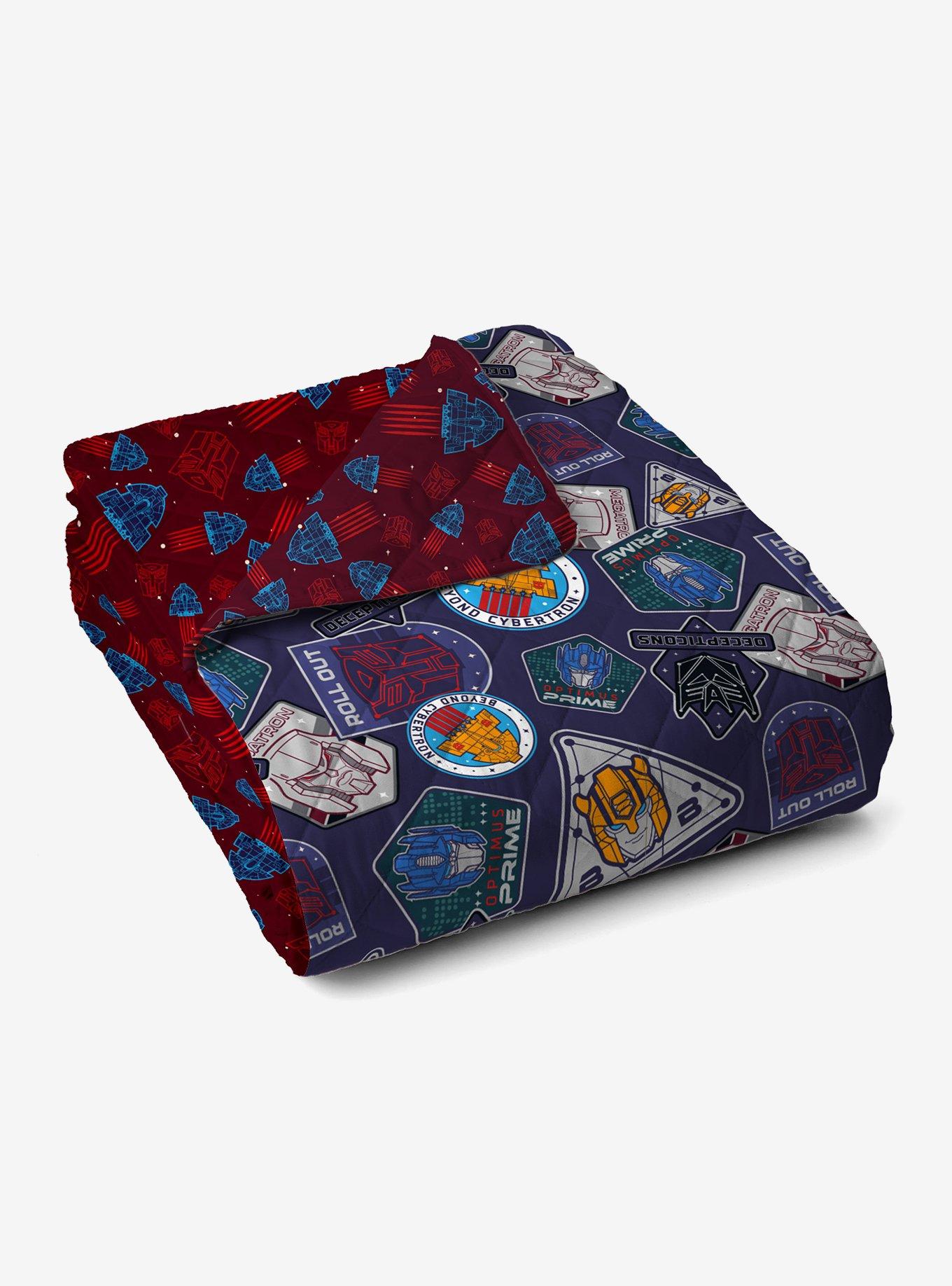 Transformers Autobots Versus Decepticons Quilted Throw Blanket, , alternate