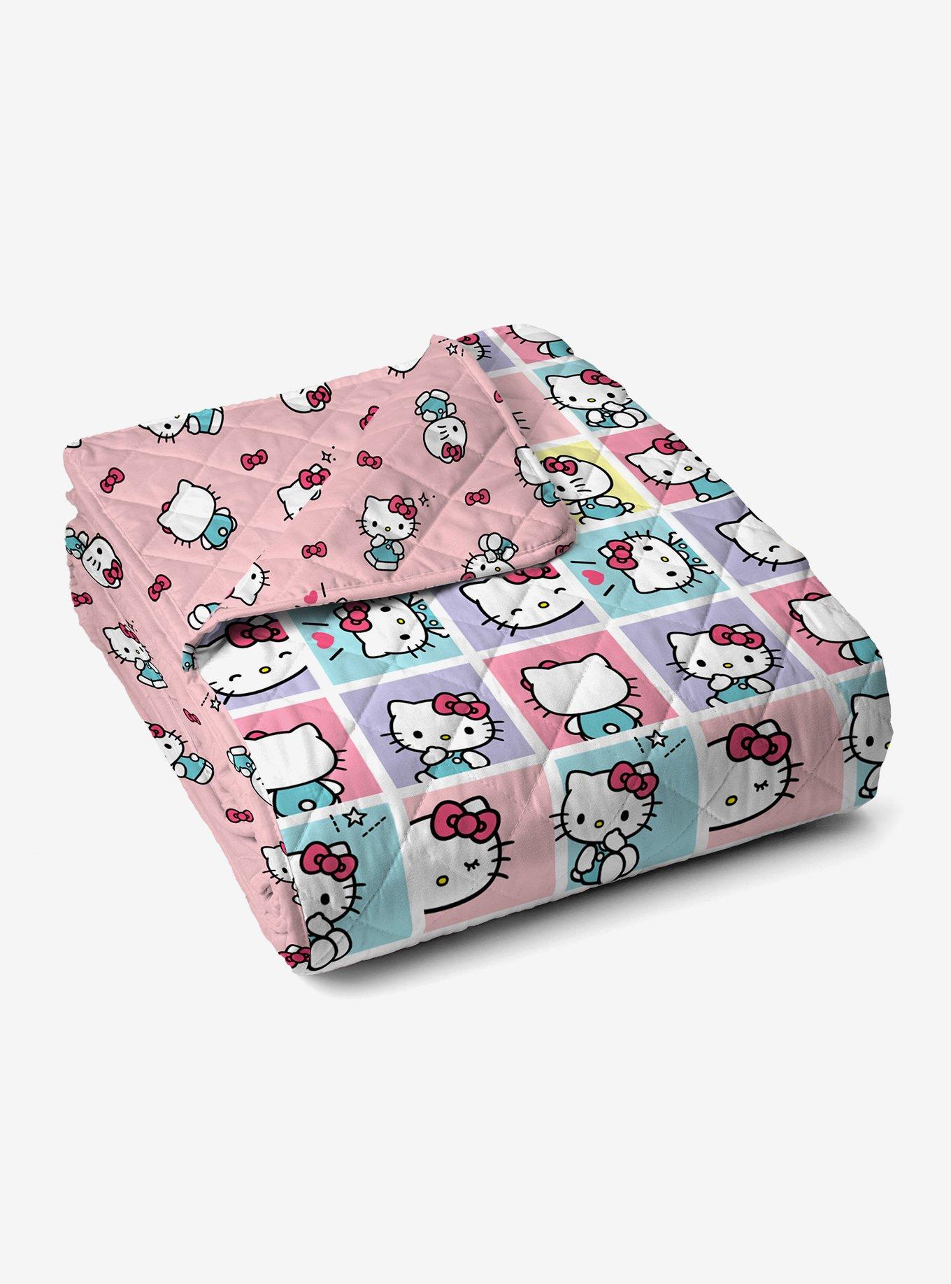 Hello Kitty Sweet As Can Be Quilted Throw Blanket