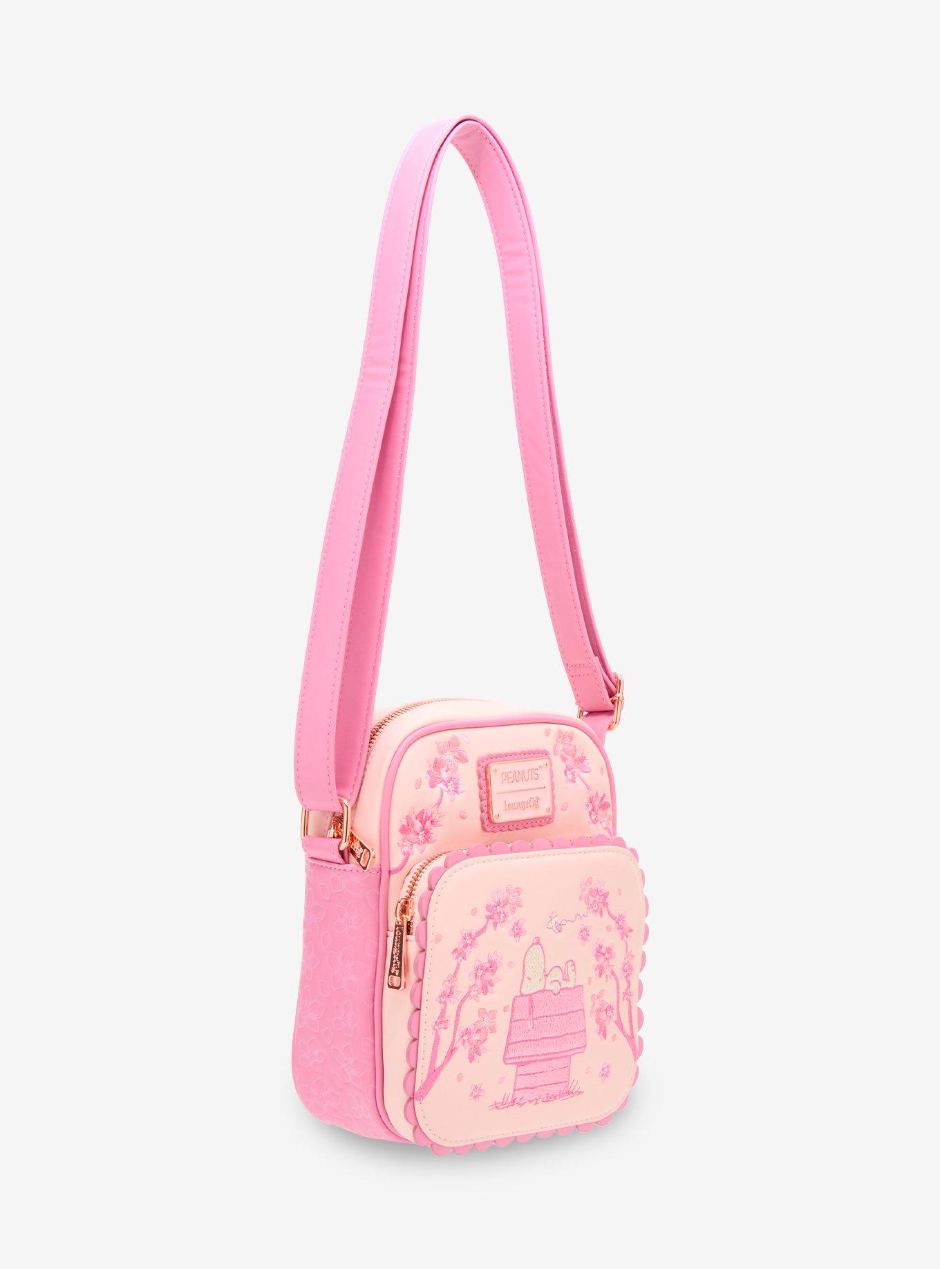 Loungefly Peanuts Snoopy Cherry Blossom Crossbody Bag - BoxLunch Exclusive, , hi-res