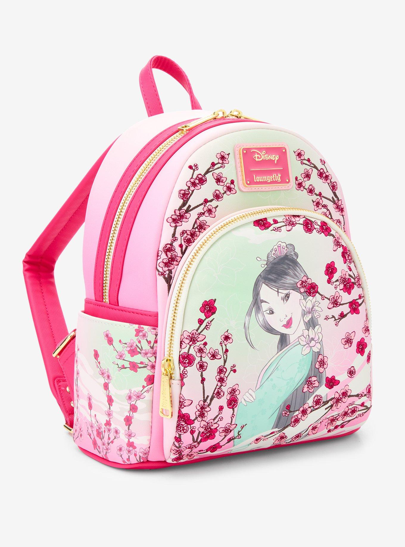 Loungefly Disney Mulan Cherry Blossom Mini Backpack - BoxLunch Exclusive, , hi-res