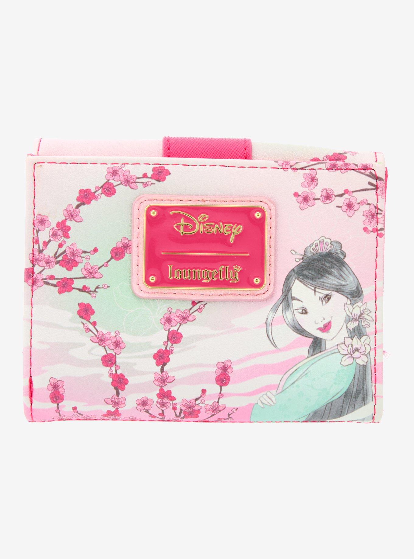 Loungefly Disney Mulan Cherry Blossom Illustrated Wallet- BoxLunch Exclusive, , alternate