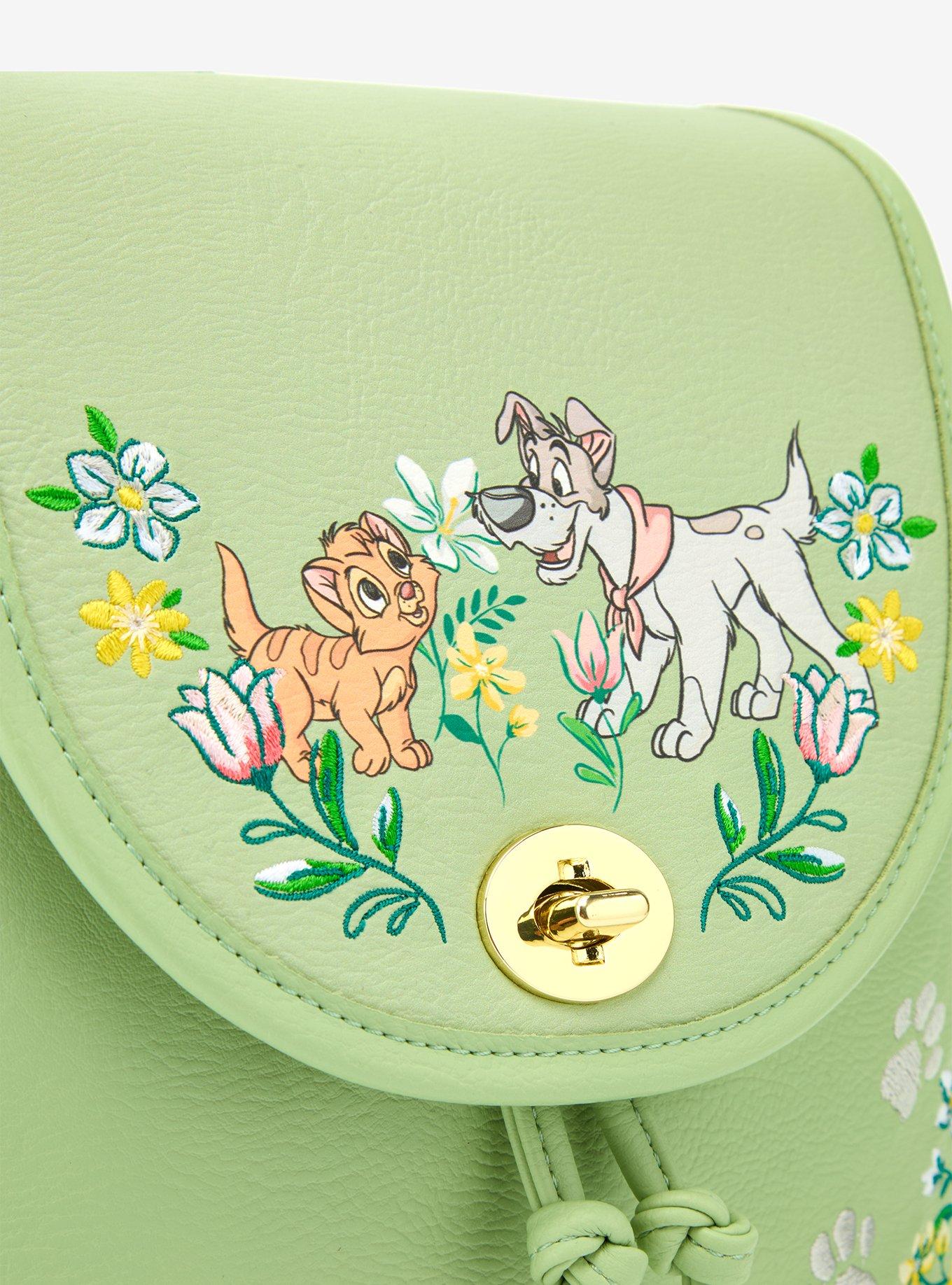 Loungefly Disney Oliver & Company Floral Drawstring Mini Backpack - BoxLunch Exclusive, , alternate