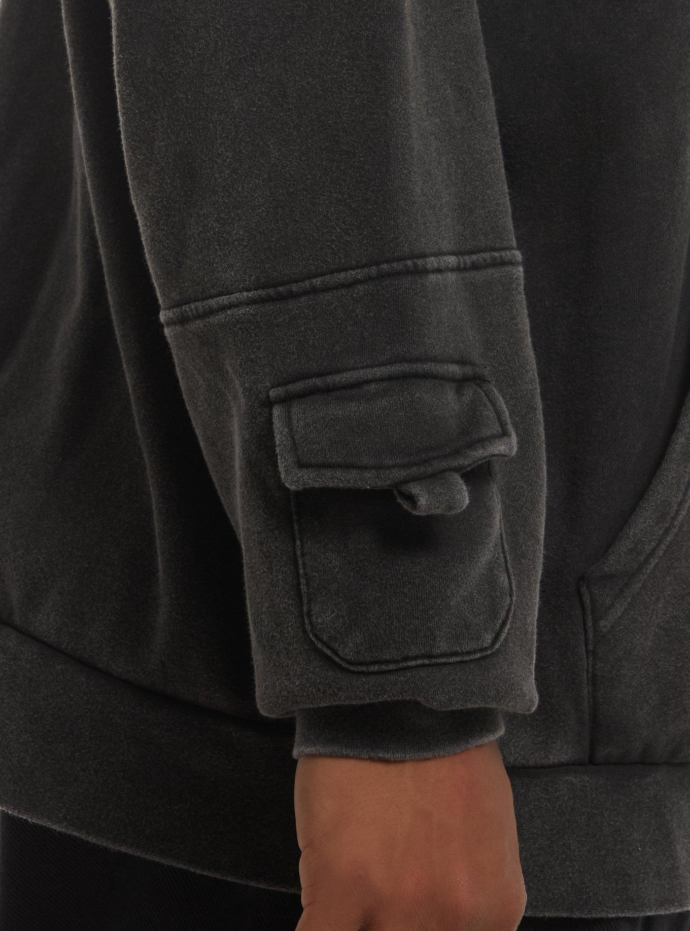 Our Universe Star Wars The Mandalorian And Grogu Mythosaur Oversized Hoodie, BLACK, alternate