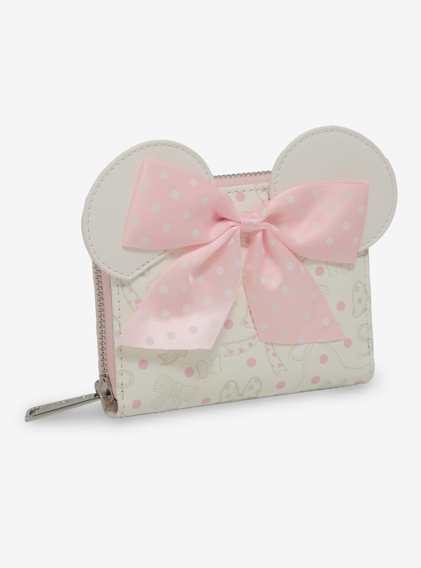 Loungefly Disney Minnie Mouse Ribbon Bows Zip Wallet - BoxLunch Exclusive, , hi-res