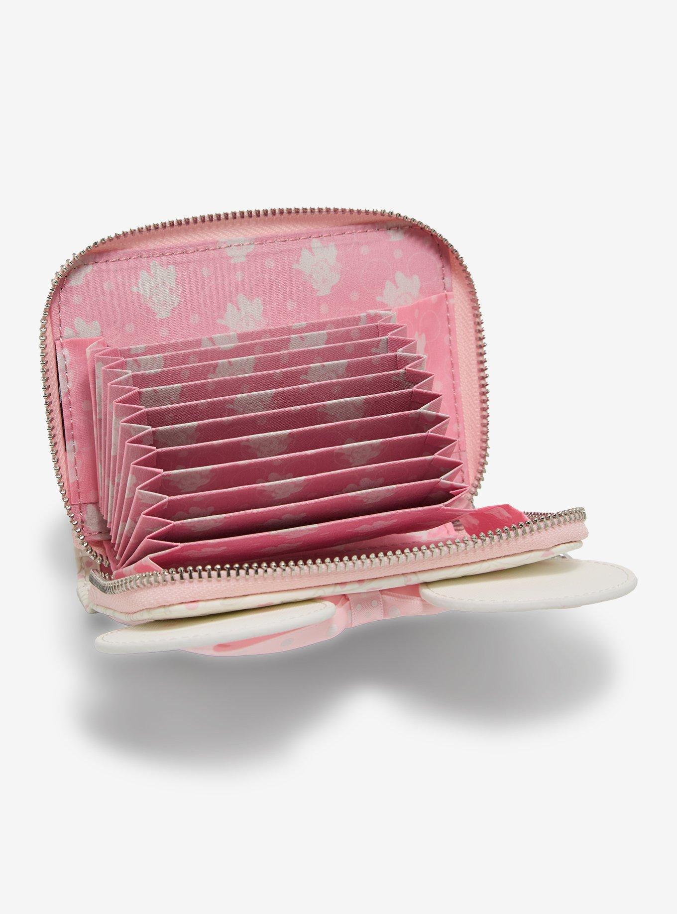 Loungefly Disney Minnie Mouse Ribbon Bows Zip Wallet - BoxLunch Exclusive, , alternate