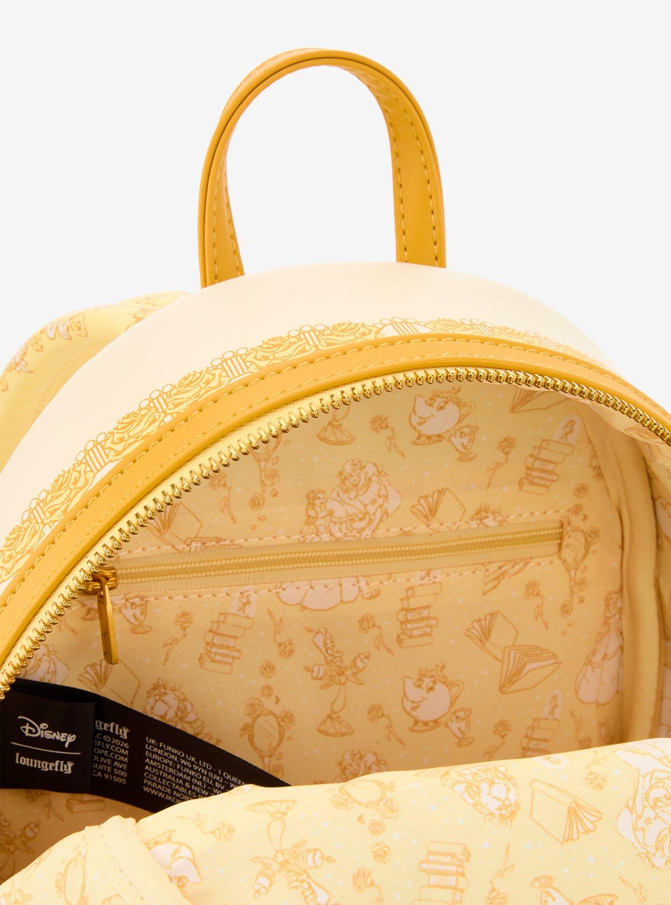 Loungefly Beauty and the Beast Belle Tonal Sketch Portrait Mini Backpack - BoxLunch Exclusive, , alternate
