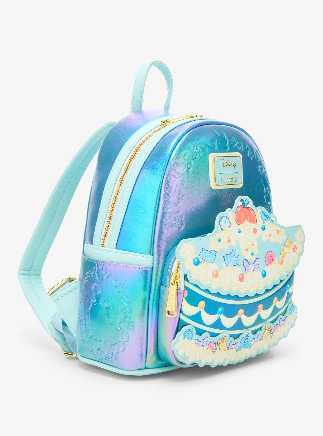 Loungefly Disney Cinderella Cake Iridescent Mini Backpack - BoxLunch Exclusive, , hi-res